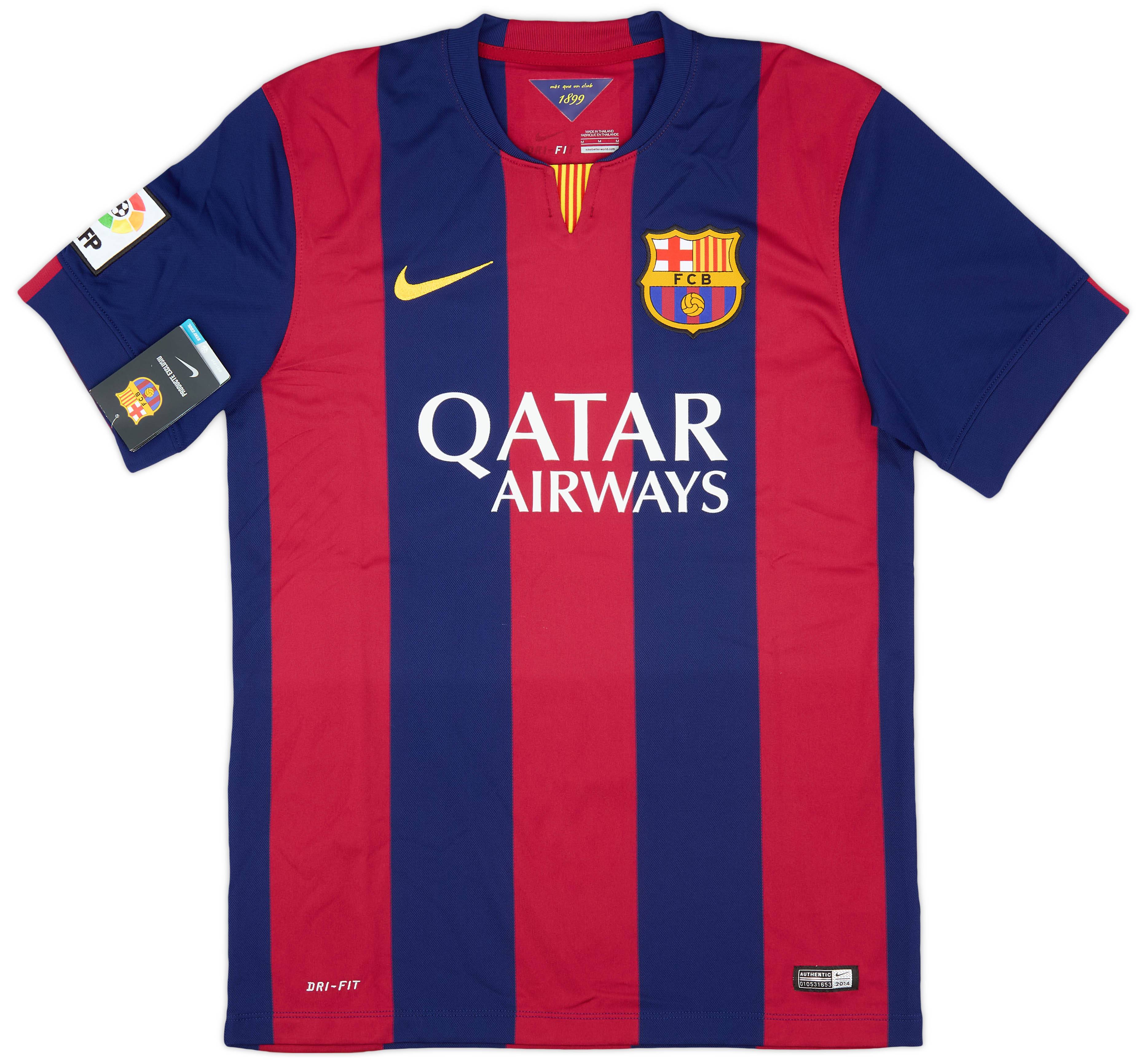 FC Barcelona 2014 スアレス 9 シャツ 2014-15 Barcelona Home Shirt Suarez #9 (M)