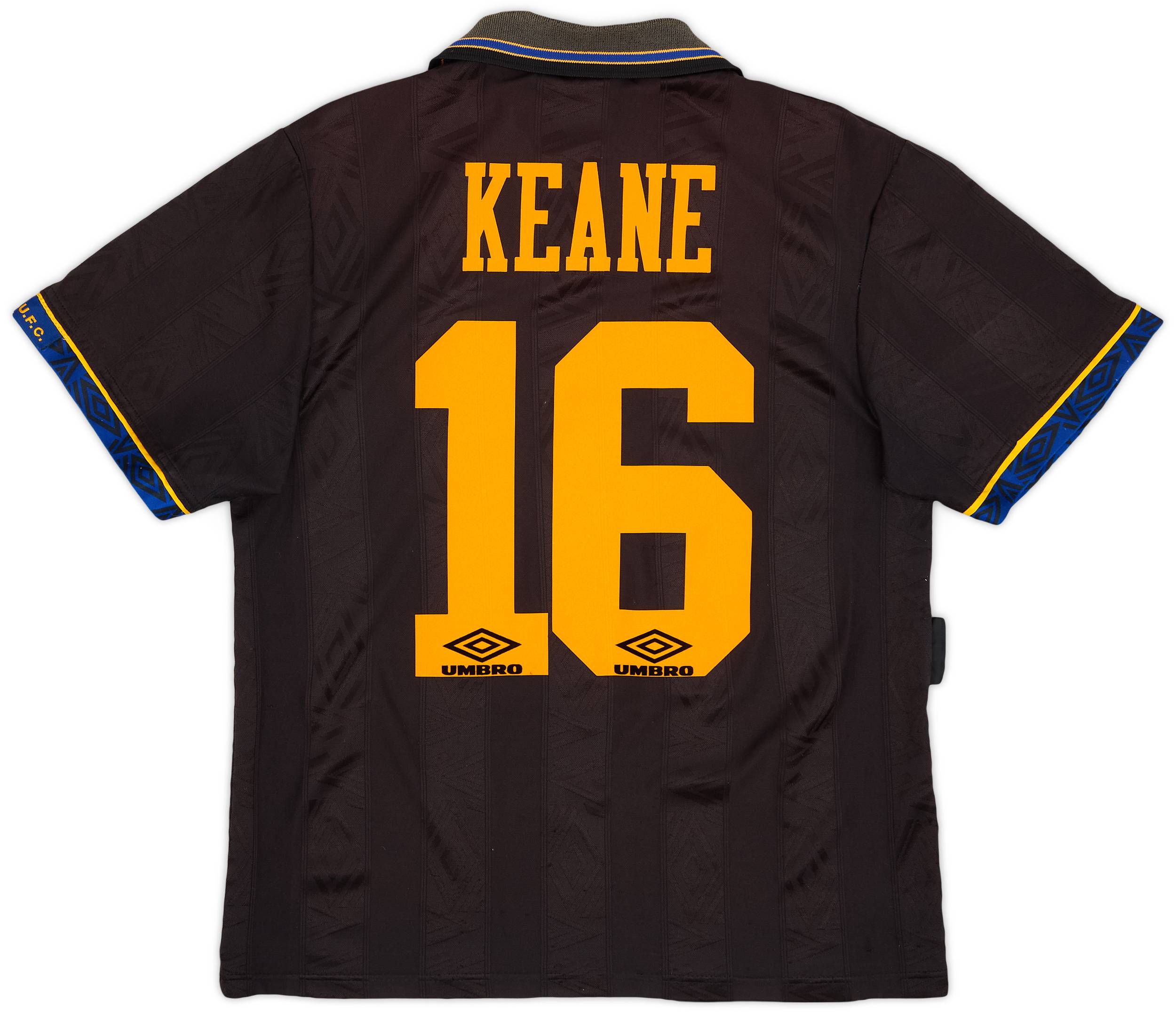 1993-95 Manchester United Away Shirt Keane #16 - 6/10 - (M)