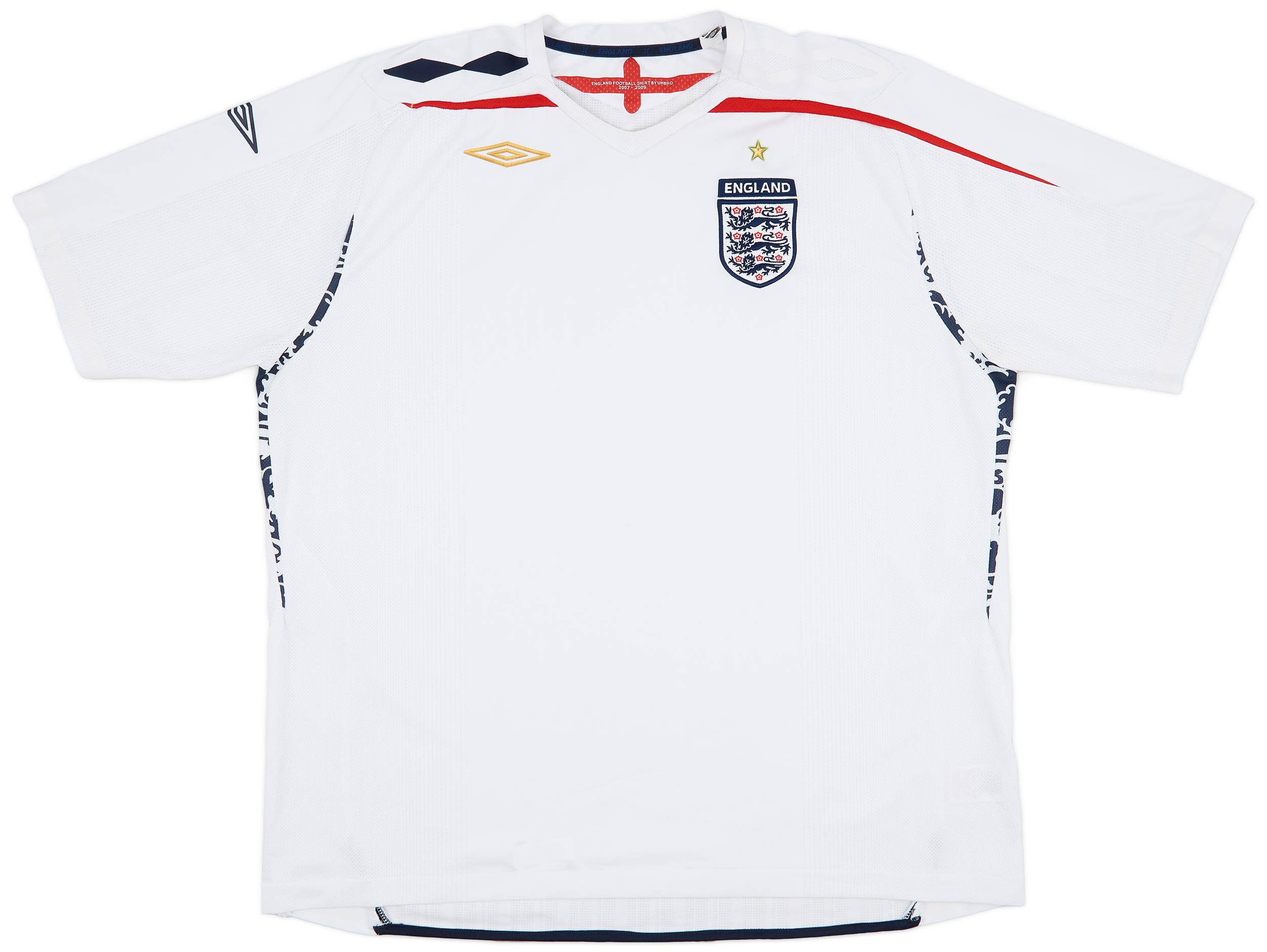 2007-09 England Home Shirt - 7/10 - (3XL)