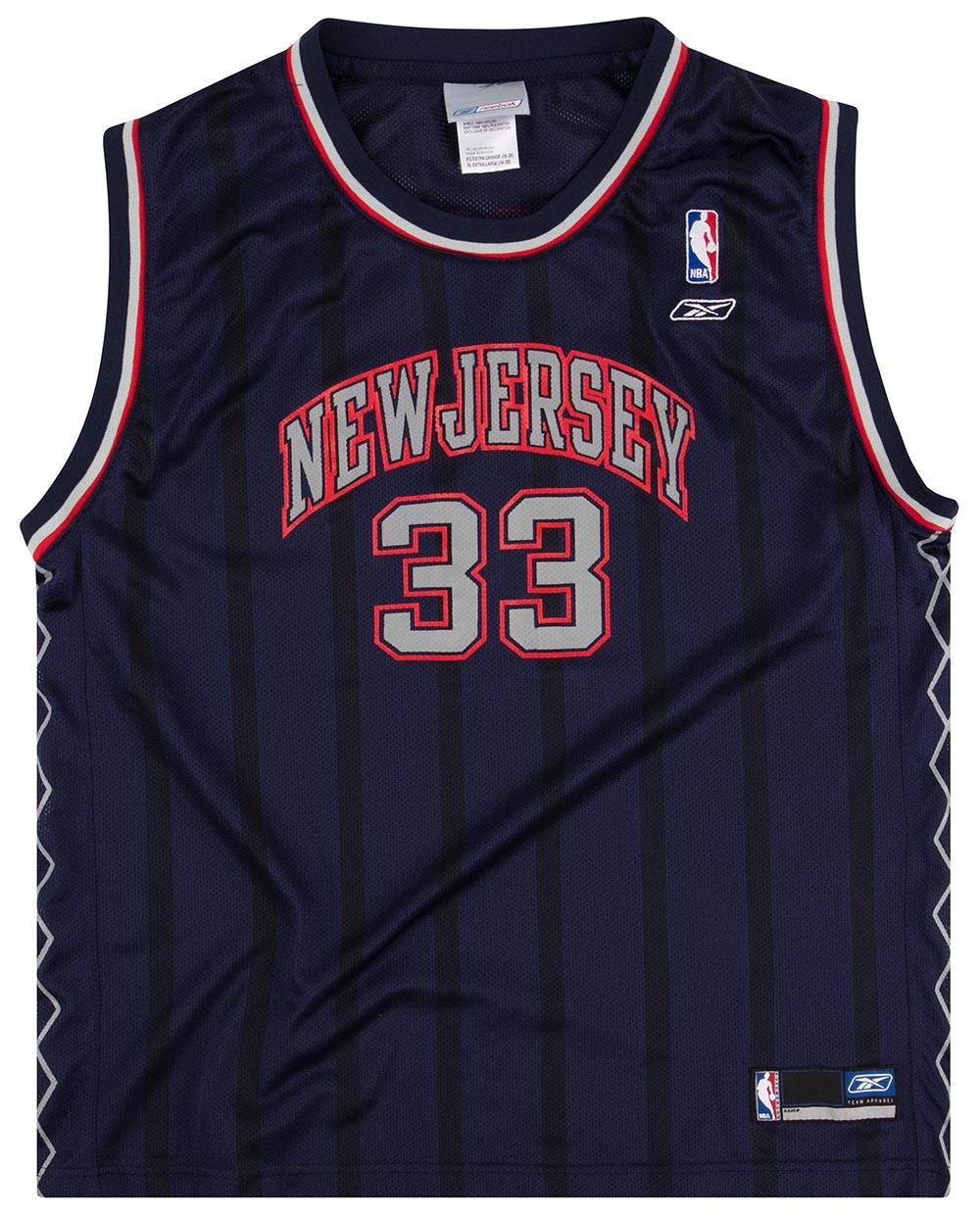 【良好品】 2003-04 New Jersey Nets Mourning #33 Reebok Jersey (Away) Y トップス
