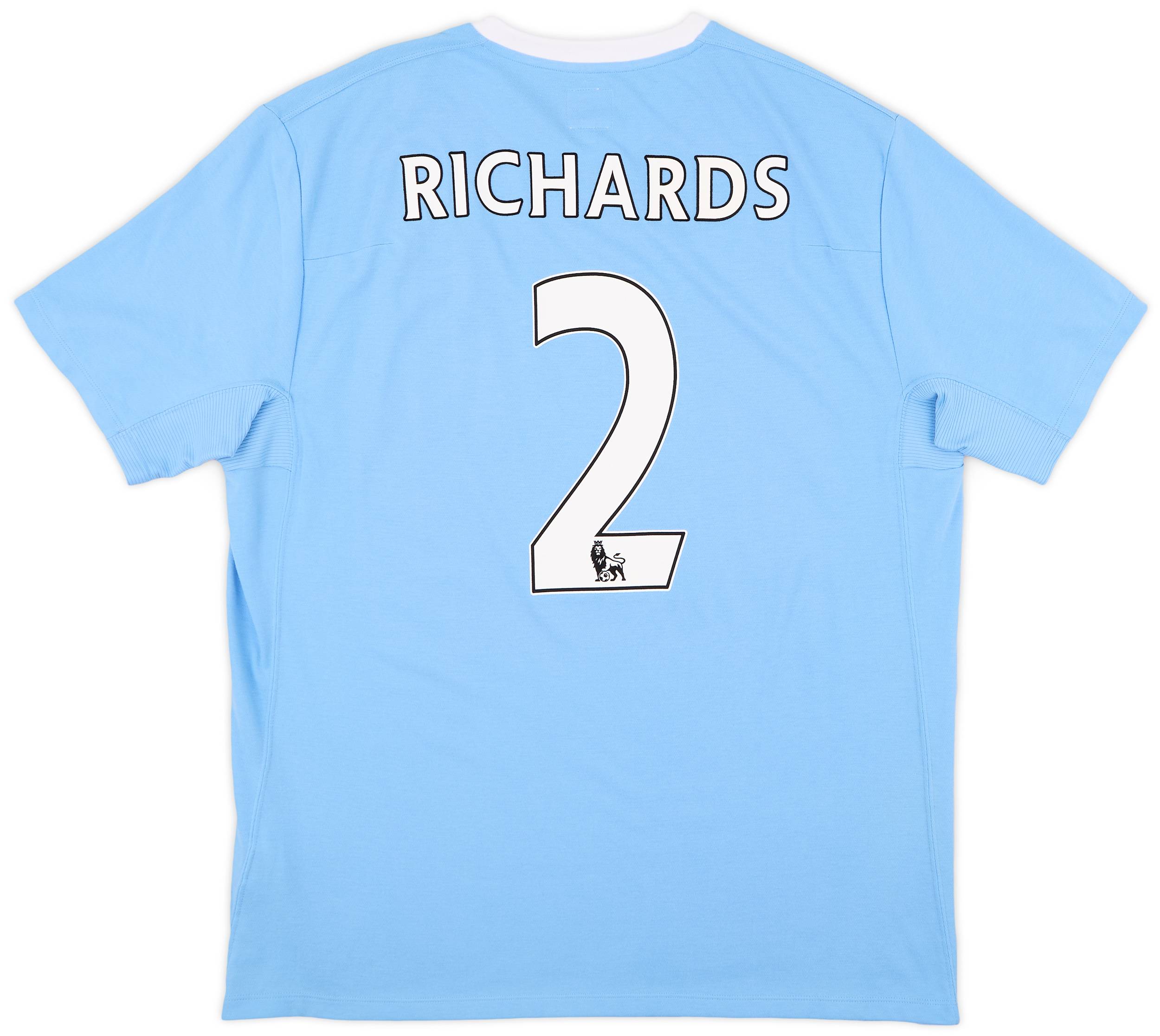 2009-10 Manchester City Home Shirt Richards #2 - 8/10 - (XXL)