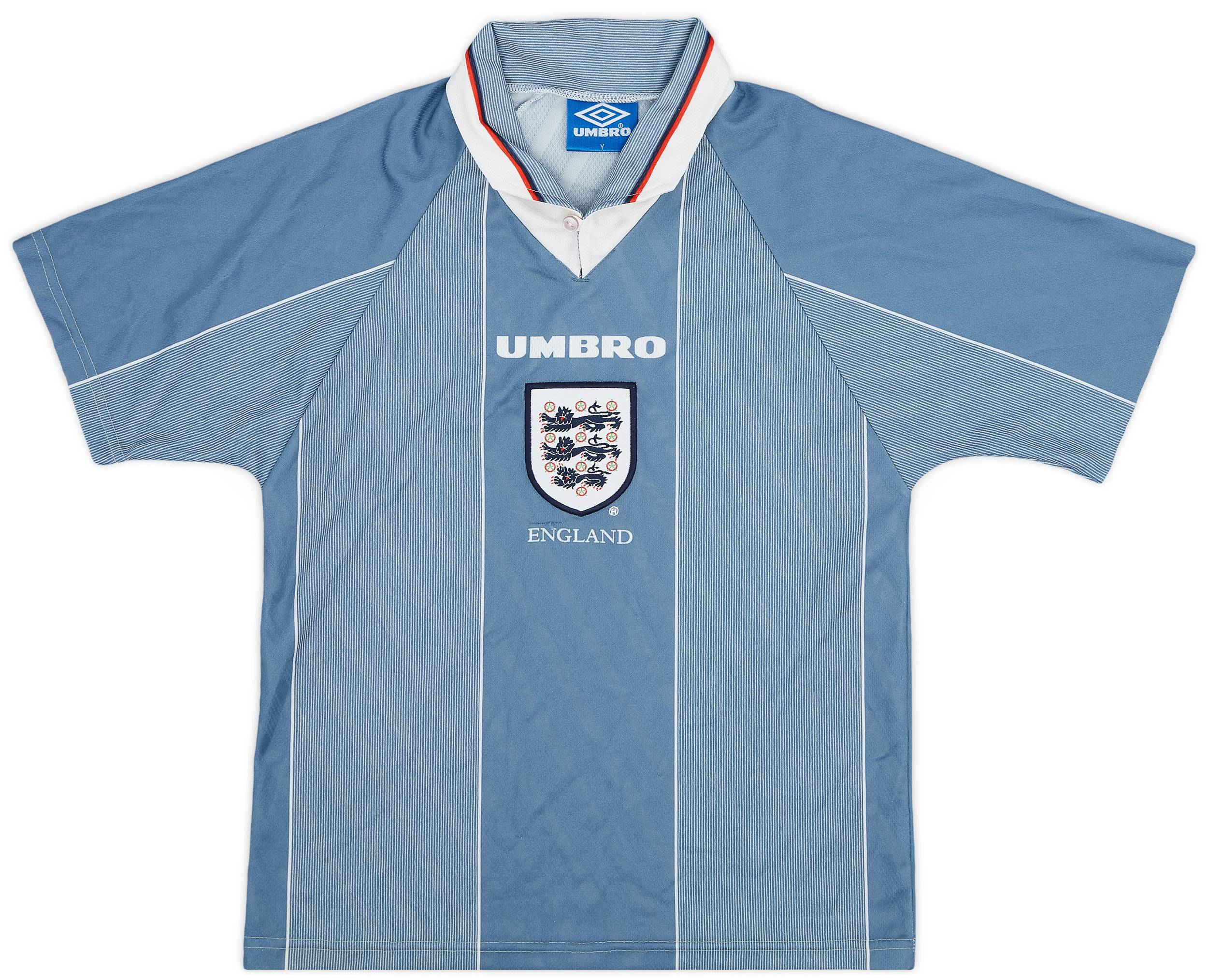 1996-97 England Away Shirt - 8/10 - (Y)