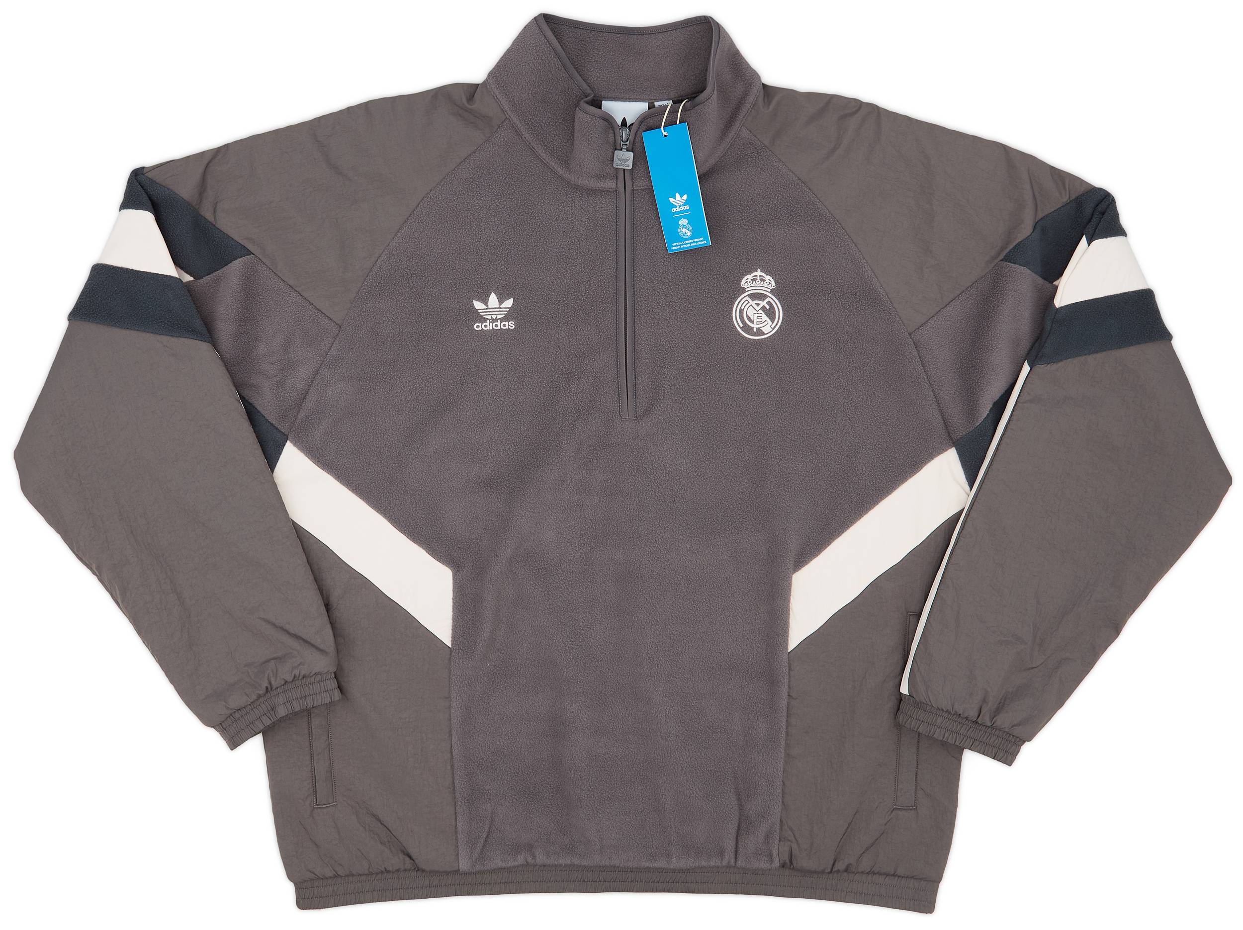 Real madrid half zip new arrivals