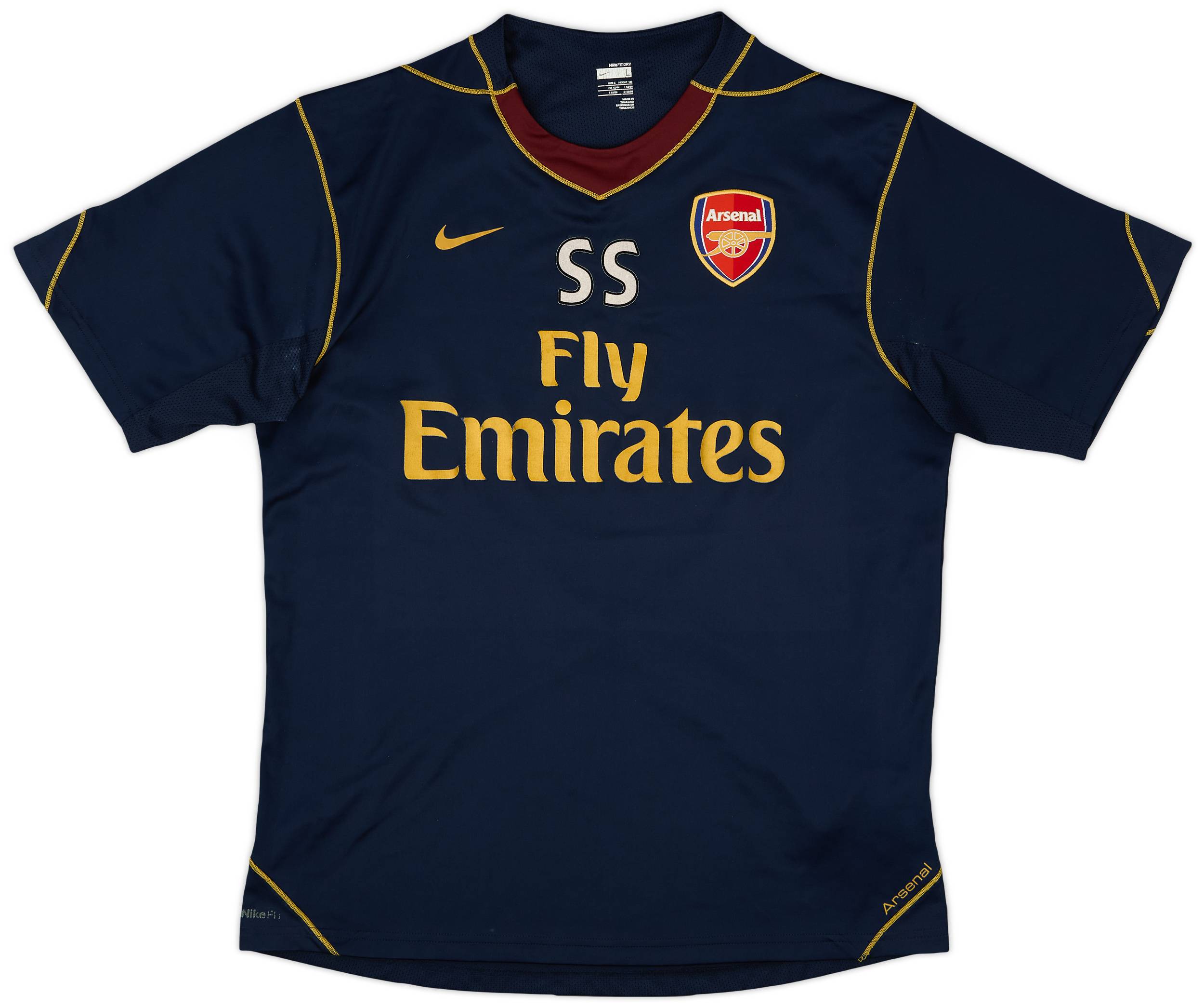 2007-08 Arsenal Staff Issue Nike Training Shirt 'SS' - 7/10 - (L)