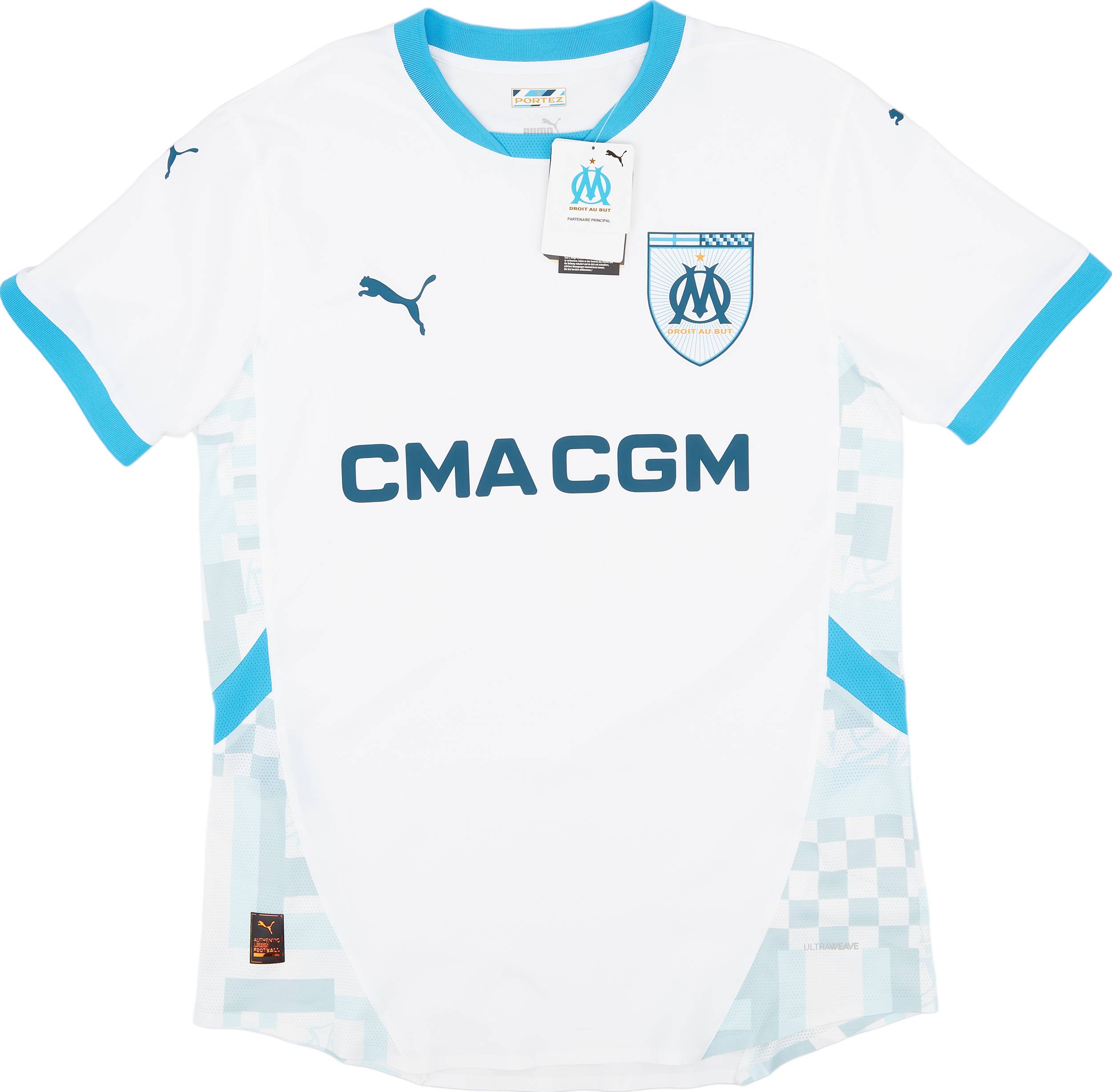 2024-25 Olympique Marseille Authentic Home Shirt