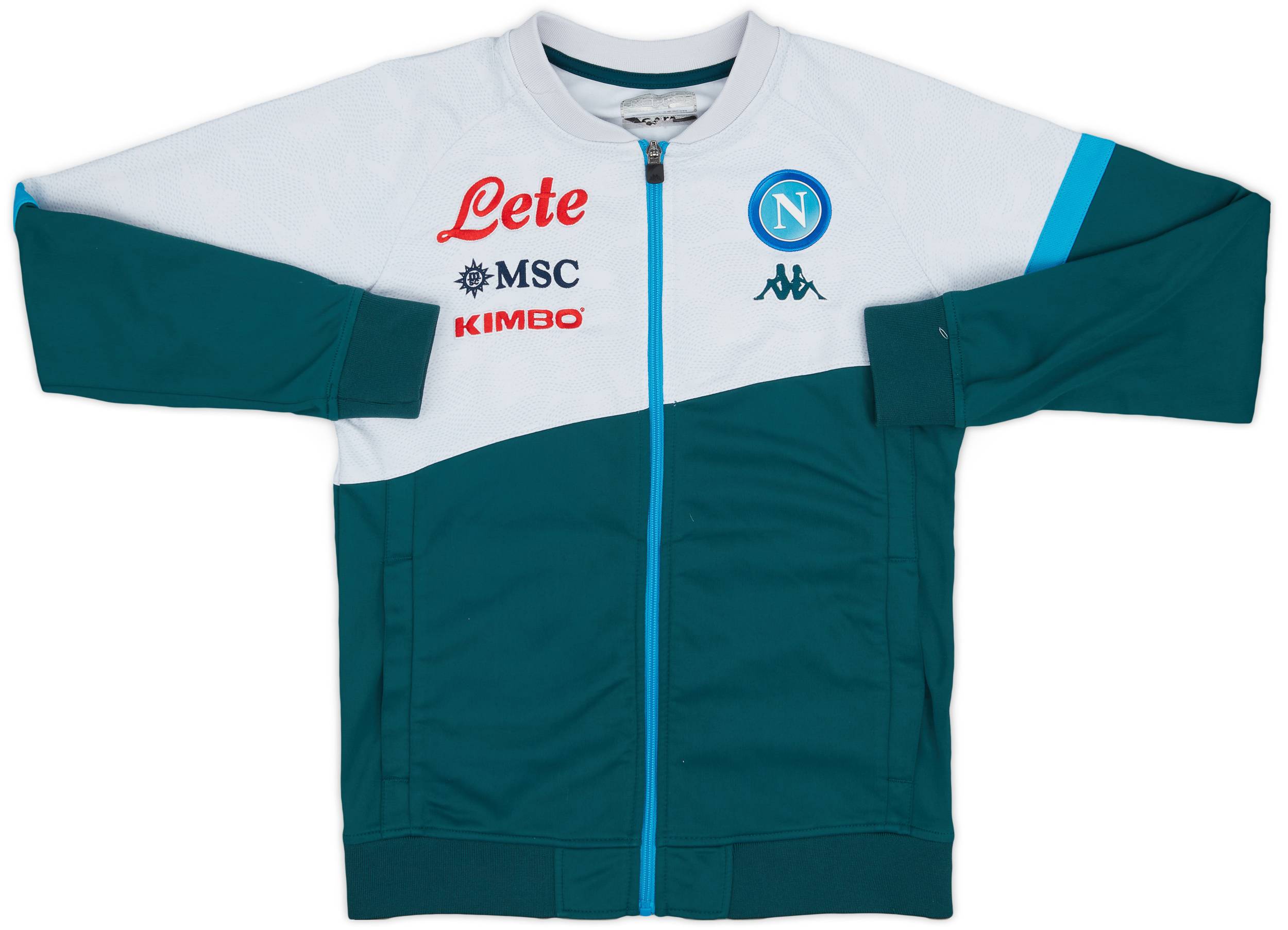 2020-21 Napoli Kappa Track Jacket - 8/10 - (L.Boys)