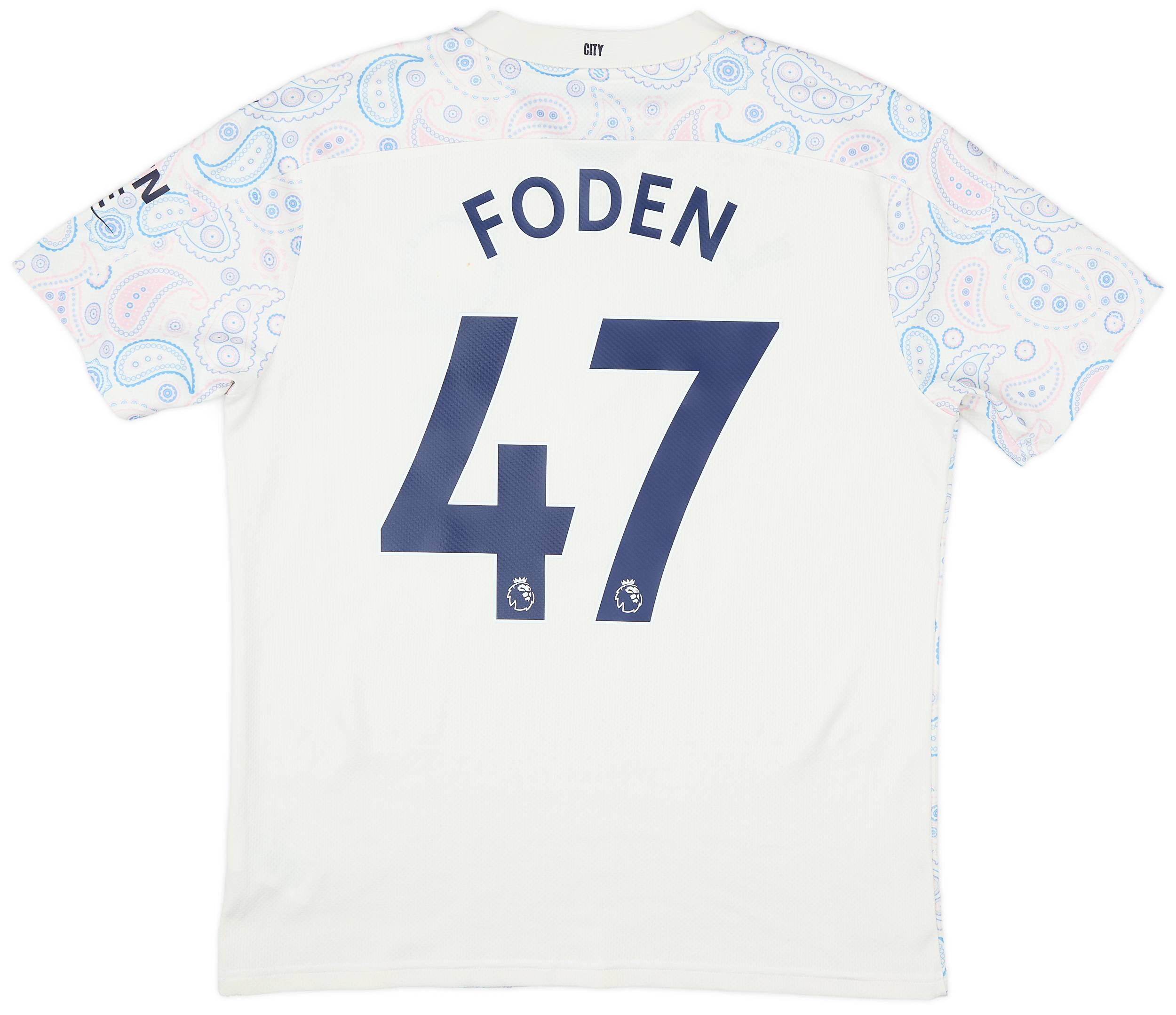 2020-21 Manchester City Third Shirt Foden #47 - 6/10 - (L)