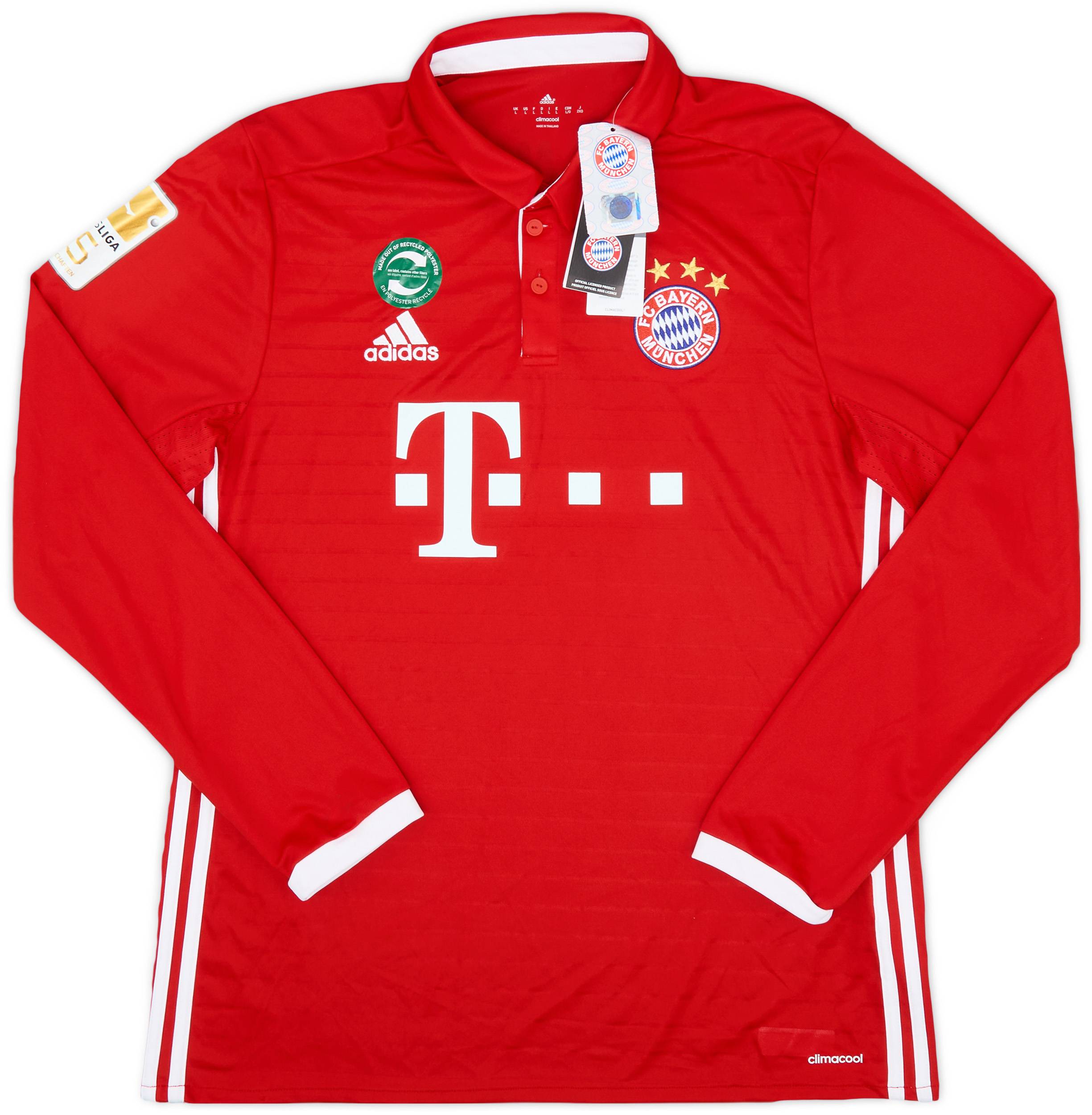2016-17 Bayern Munich Home L/S Shirt Alaba #27 (L)