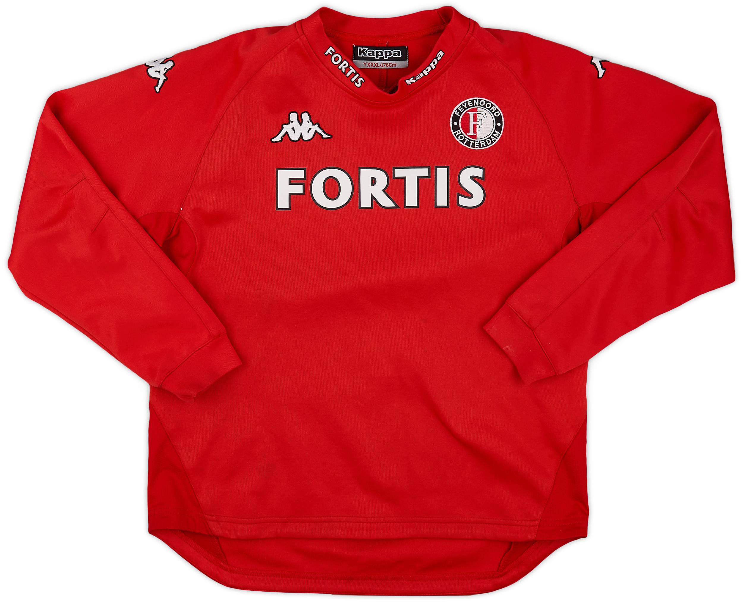2007-08 Feyenoord Kappa Sweat Top - 8/10 - (3XL.Boys)
