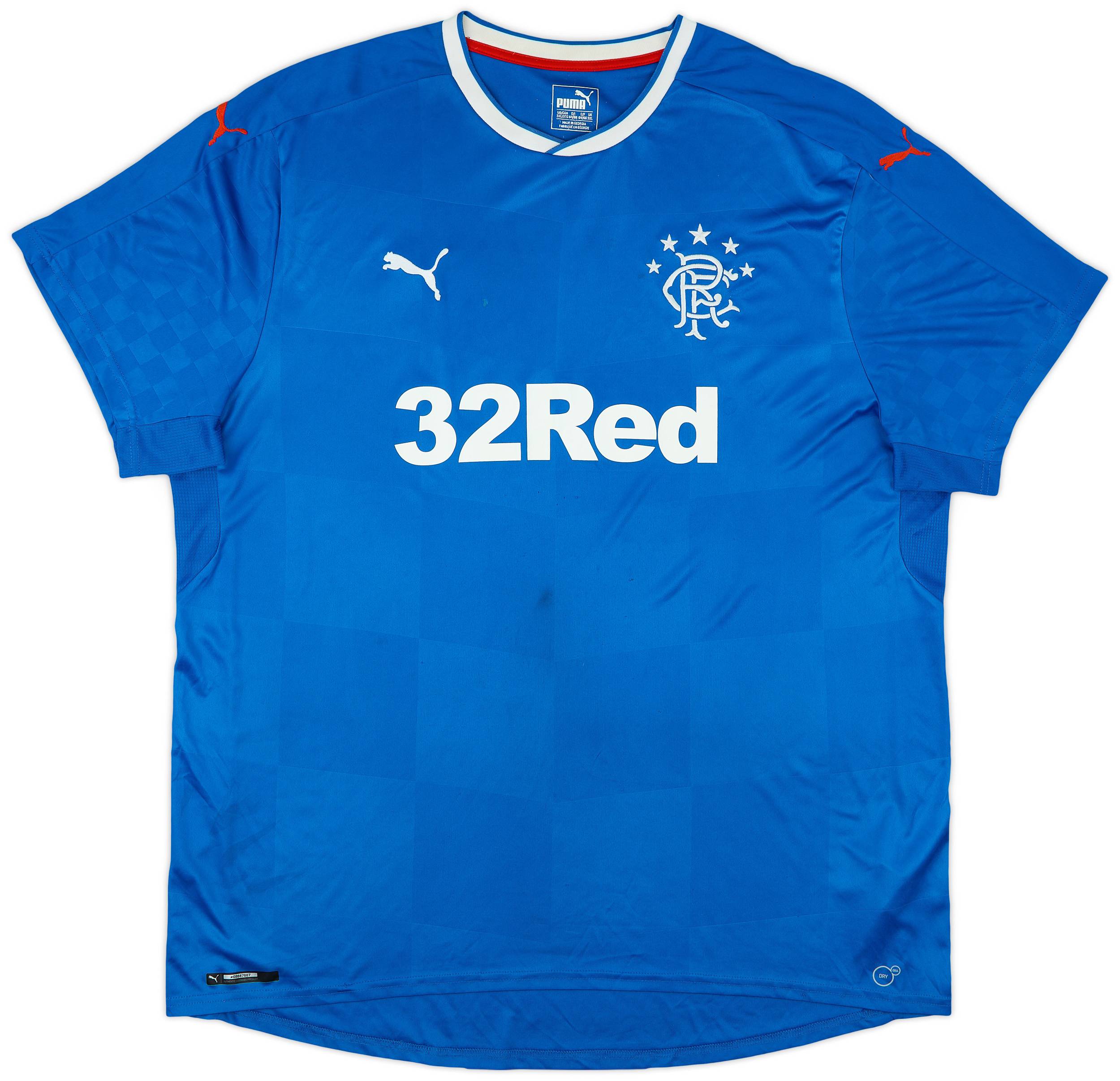 2016-18 Rangers Home Shirt - 6/10 - (3XL)
