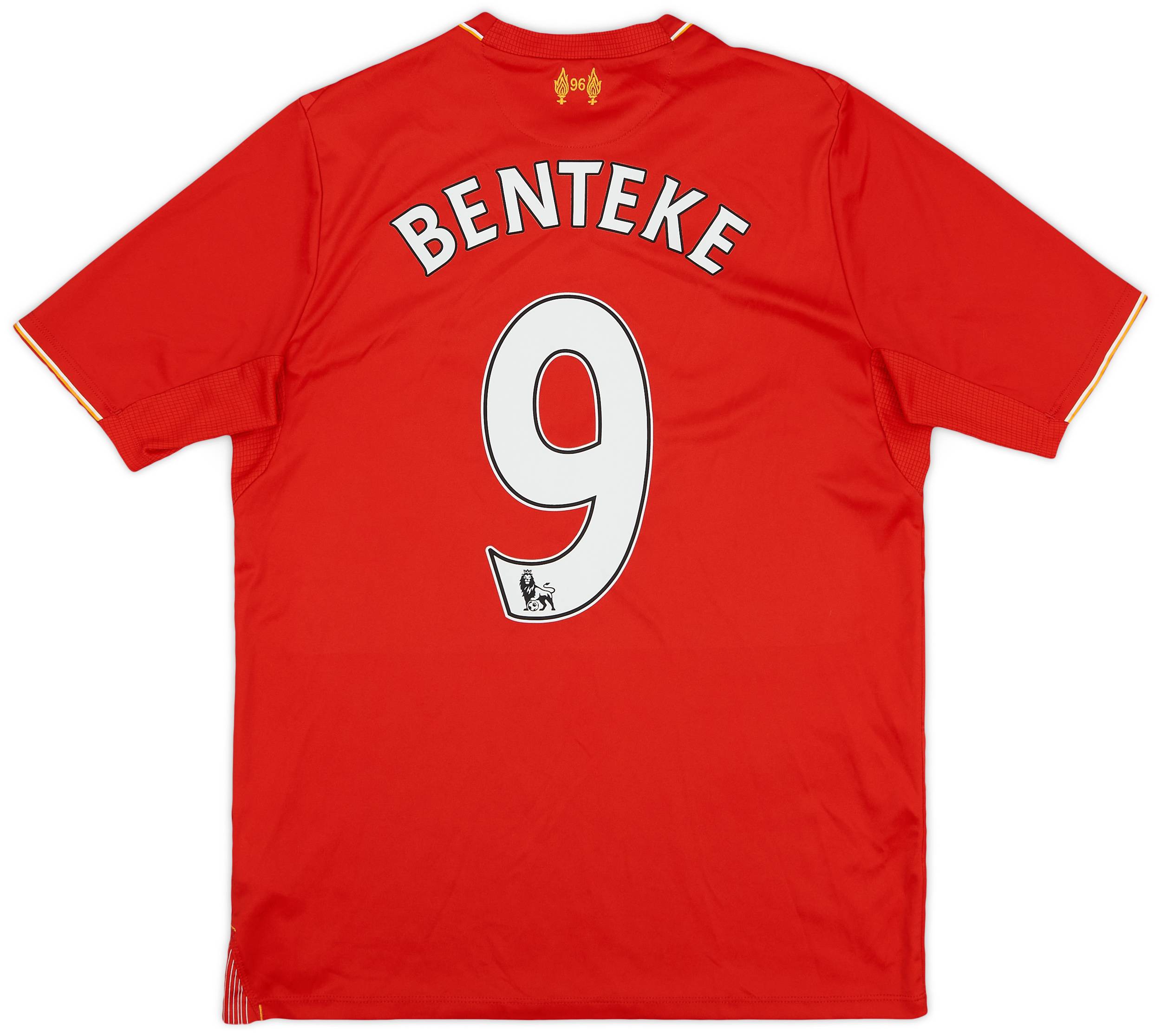 2015-16 Liverpool Home Shirt Benteke #9 - 7/10 - (XL.Boys)