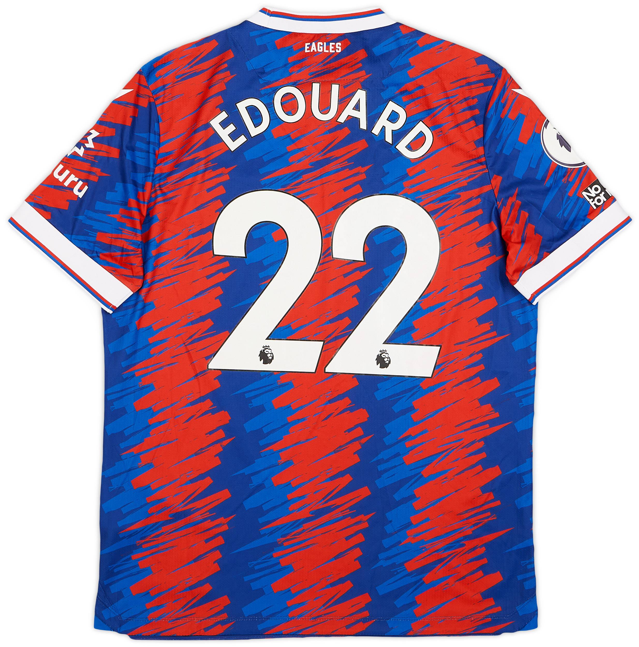 2022-23 Crystal Palace Match Issue Home Shirt Edouard #22