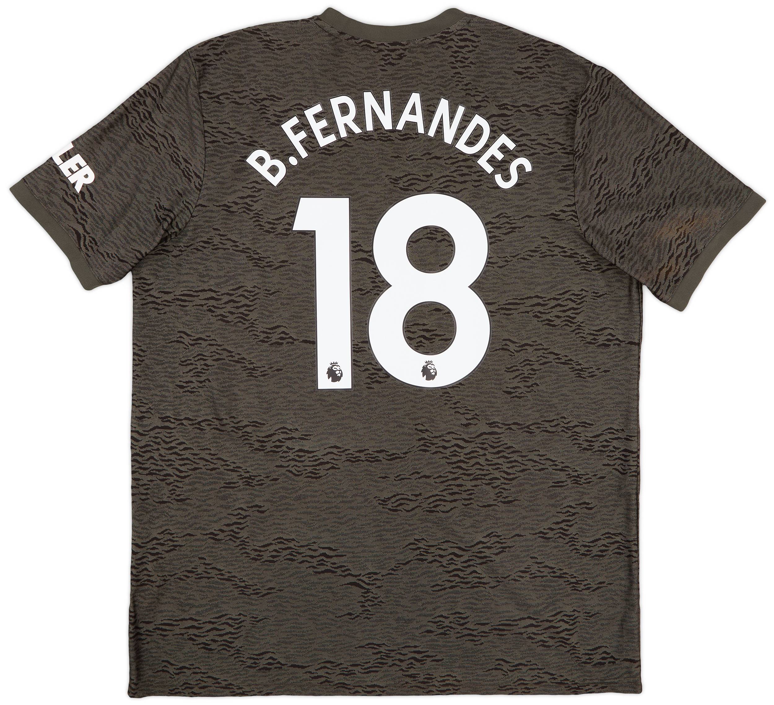 2020-21 Manchester United Away Shirt B.Fernandes #18 - 9/10 - (XL)