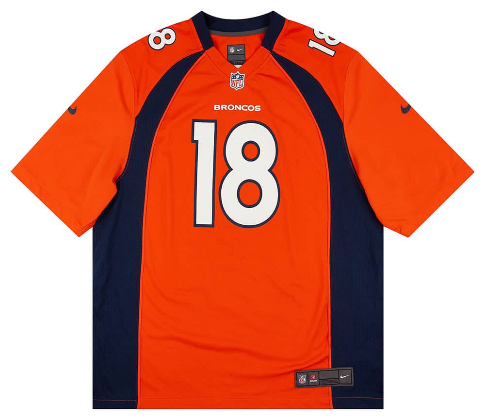 2012 Denver Broncos Manning 18 Nike Game Jersey Home XL