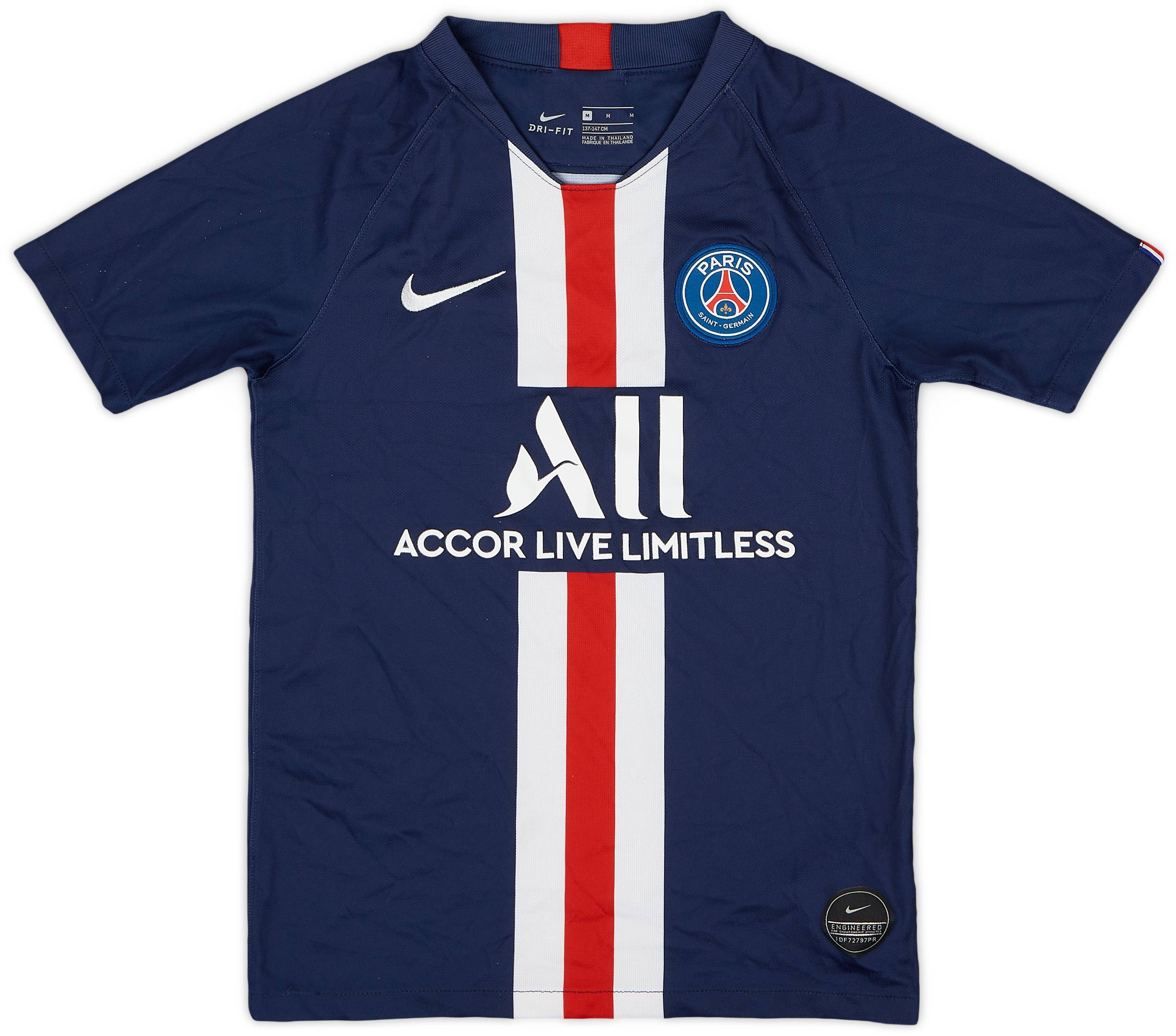2019-20 Paris Saint-Germain Home Shirt - 8/10 - (M.Boys)