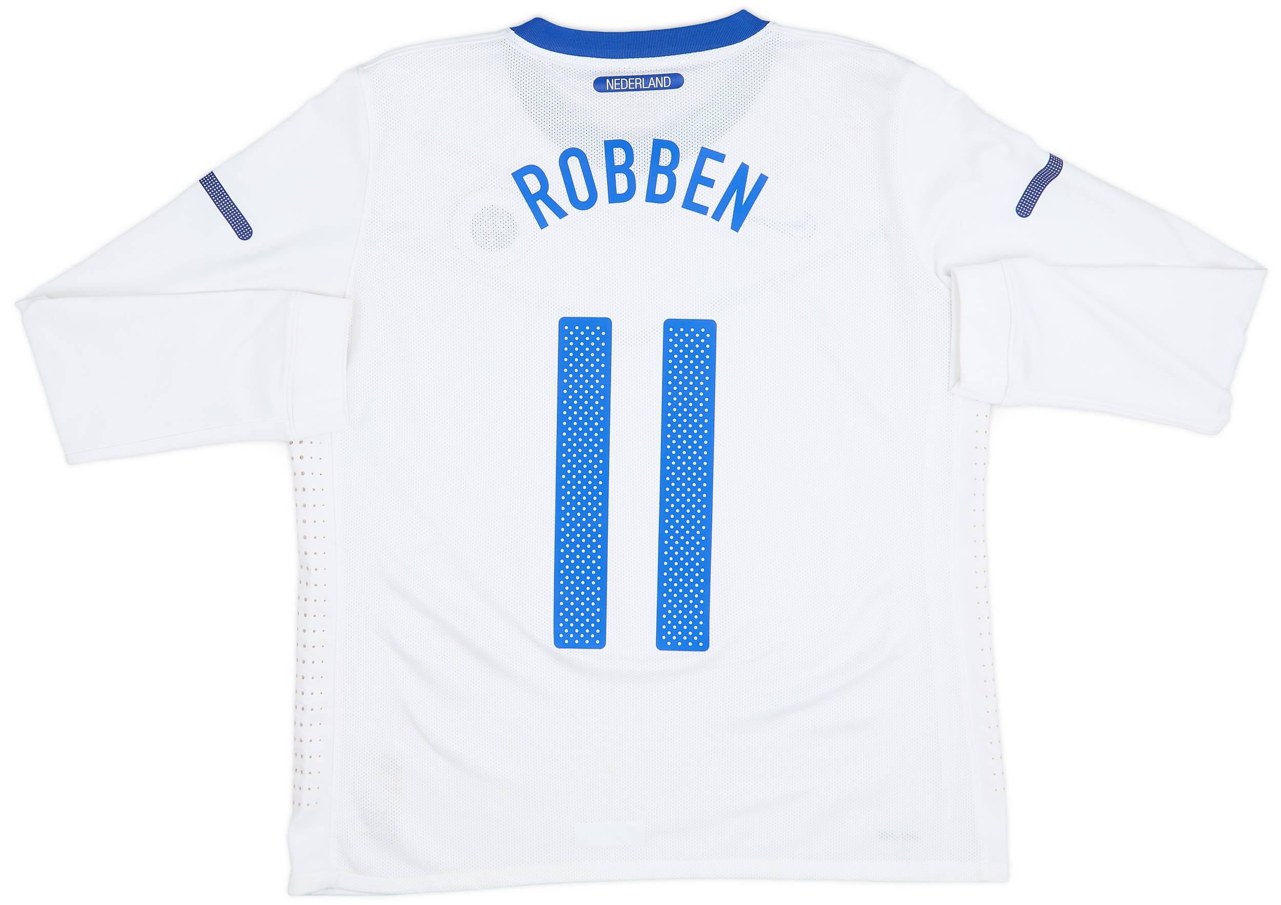 2010-11 Netherlands Player Issue Away L/S Shirt Robben #11 - 6/10 - (XL)