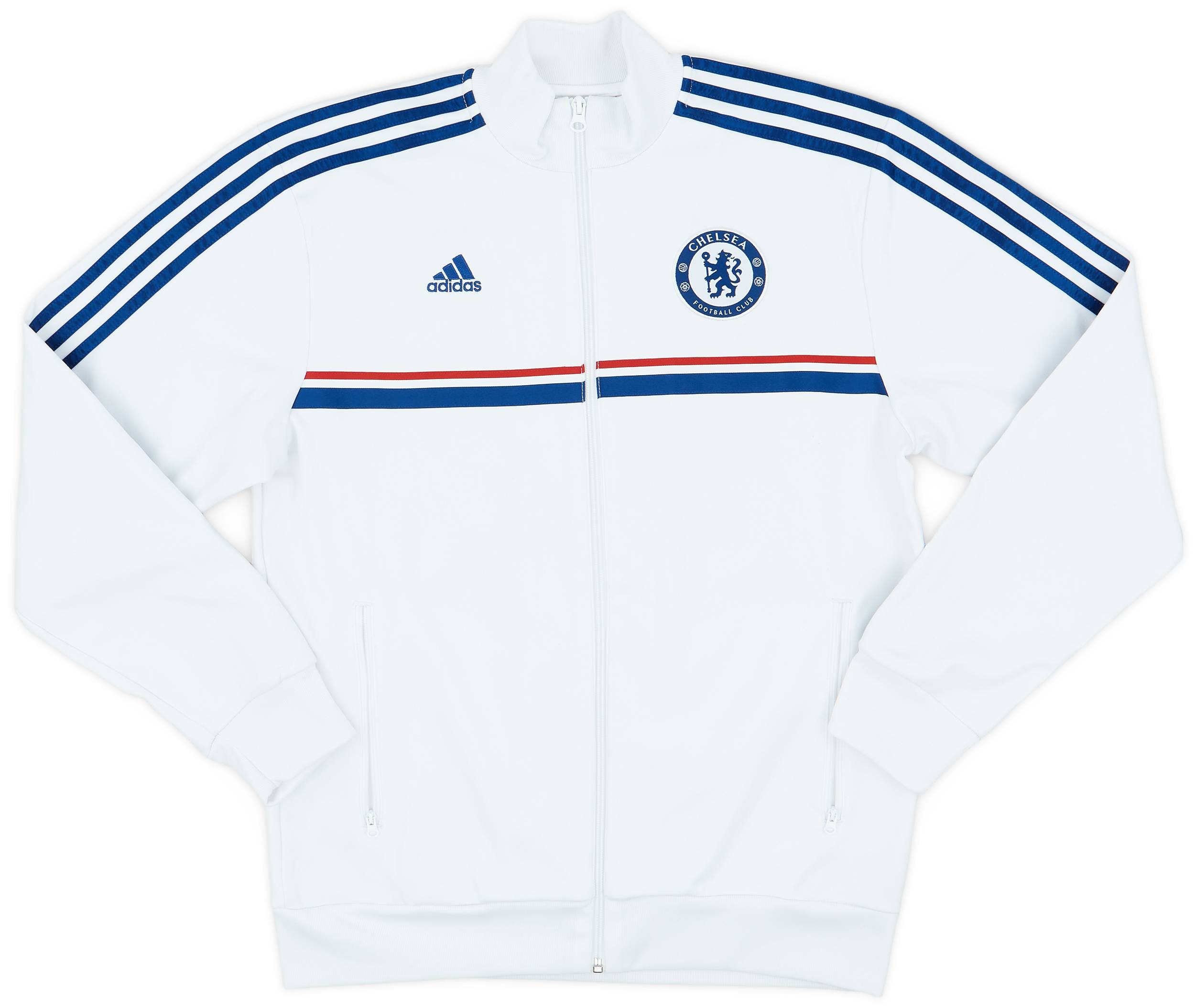 Vintage Adidas Chelsea Football Jacket Soccer Track Top Mens White Zip Size  M | eBay