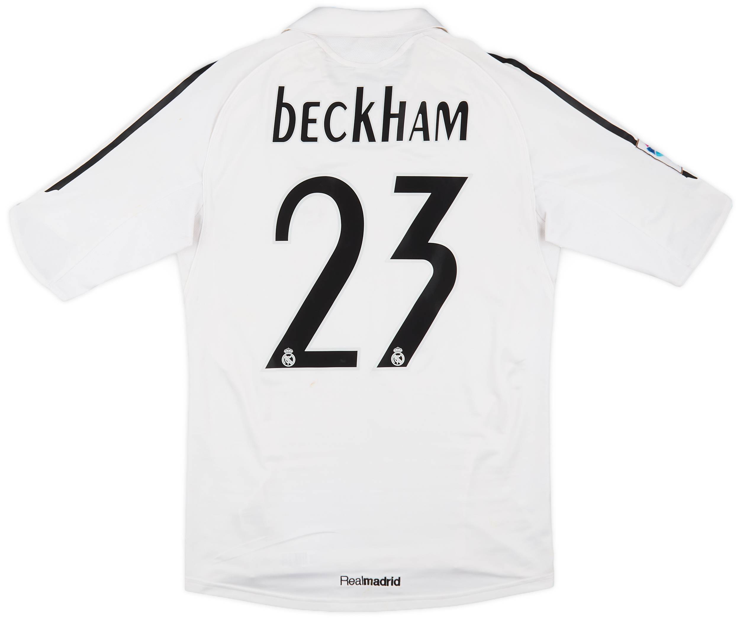2005-06 Real Madrid Home Shirt Beckham #23 - 7/10 - (S)
