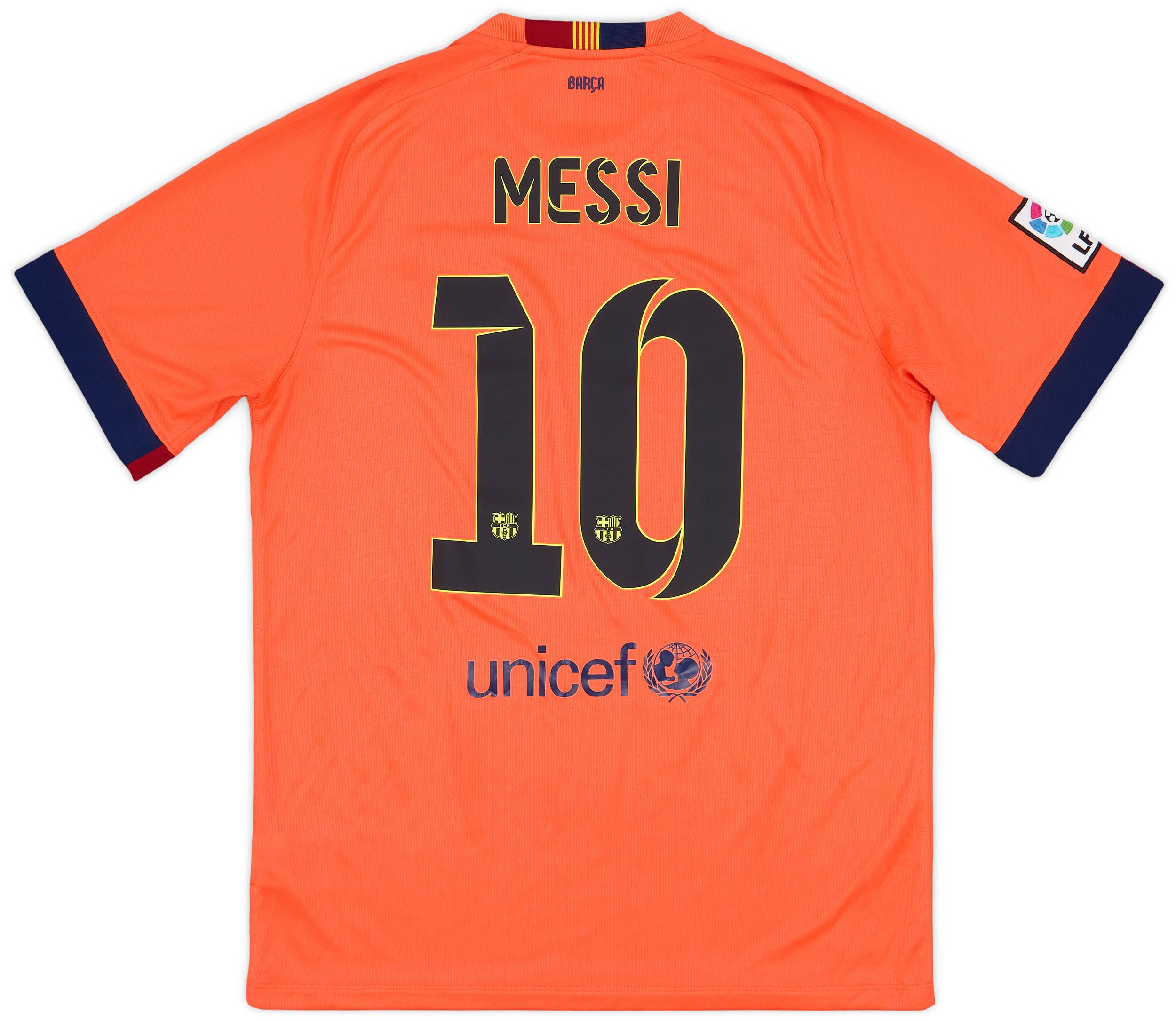 2014-15 Barcelona Away Shirt Messi #10 - 9/10 - (L)