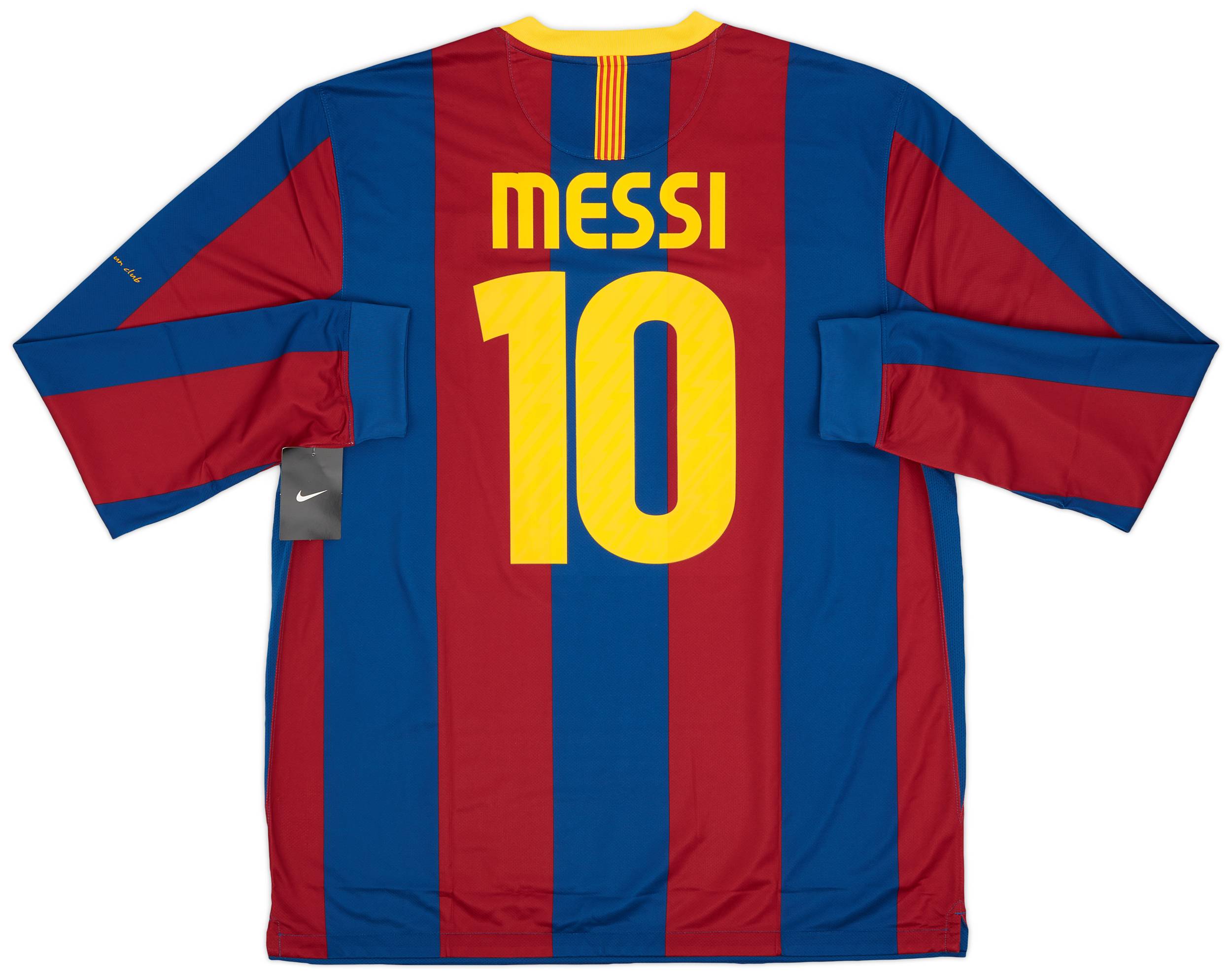 2010-11 Barcelona Player Issue Home L/S Shirt Messi #10 (XL)