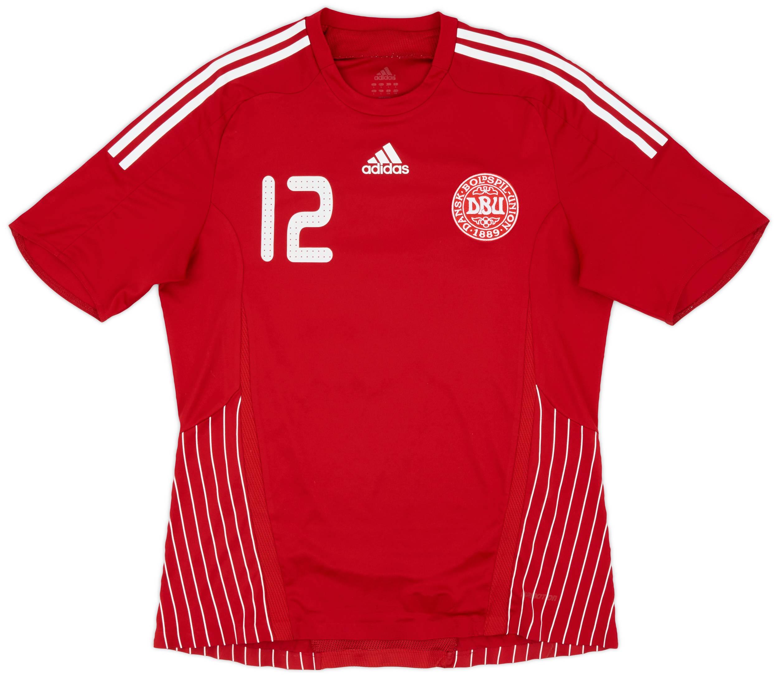 2007-10 Denmark Player Issue Home Shirt #12 - 6/10 - (L)