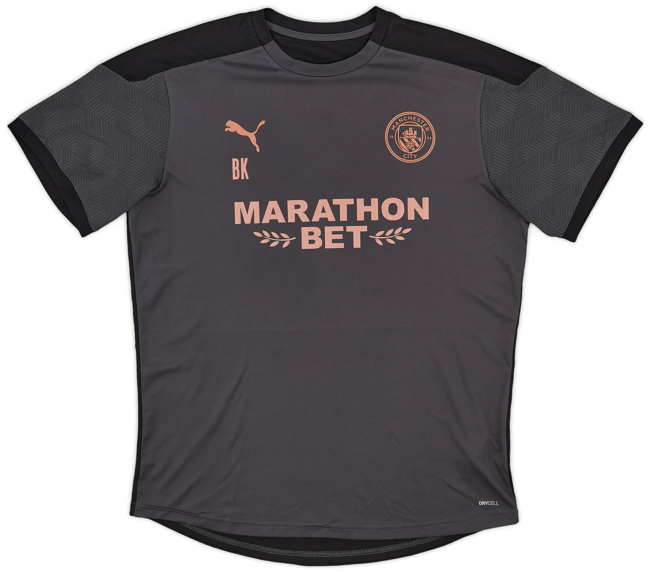 2019-20 Manchester City Staff Issue Puma Training Shirt 'BK' - 10/10 - (XL)