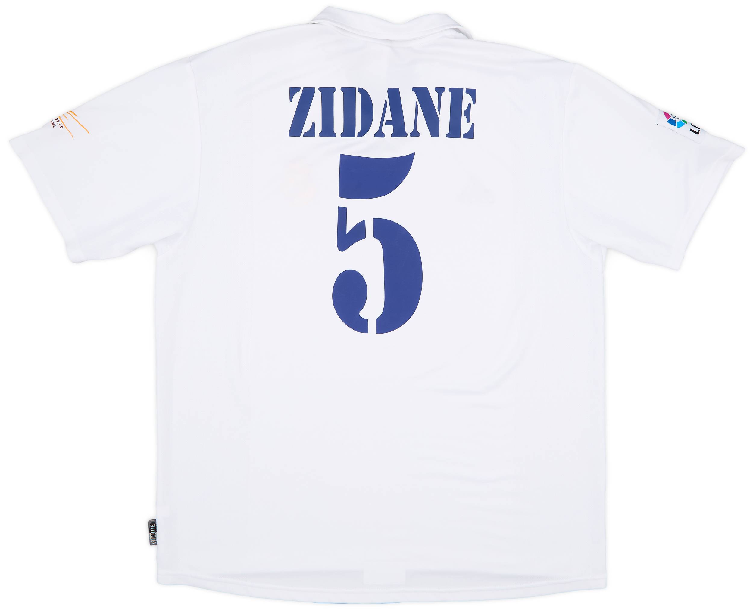 2001 Real Madrid Home Shirt Zidane #5 - 8/10 - (XL)