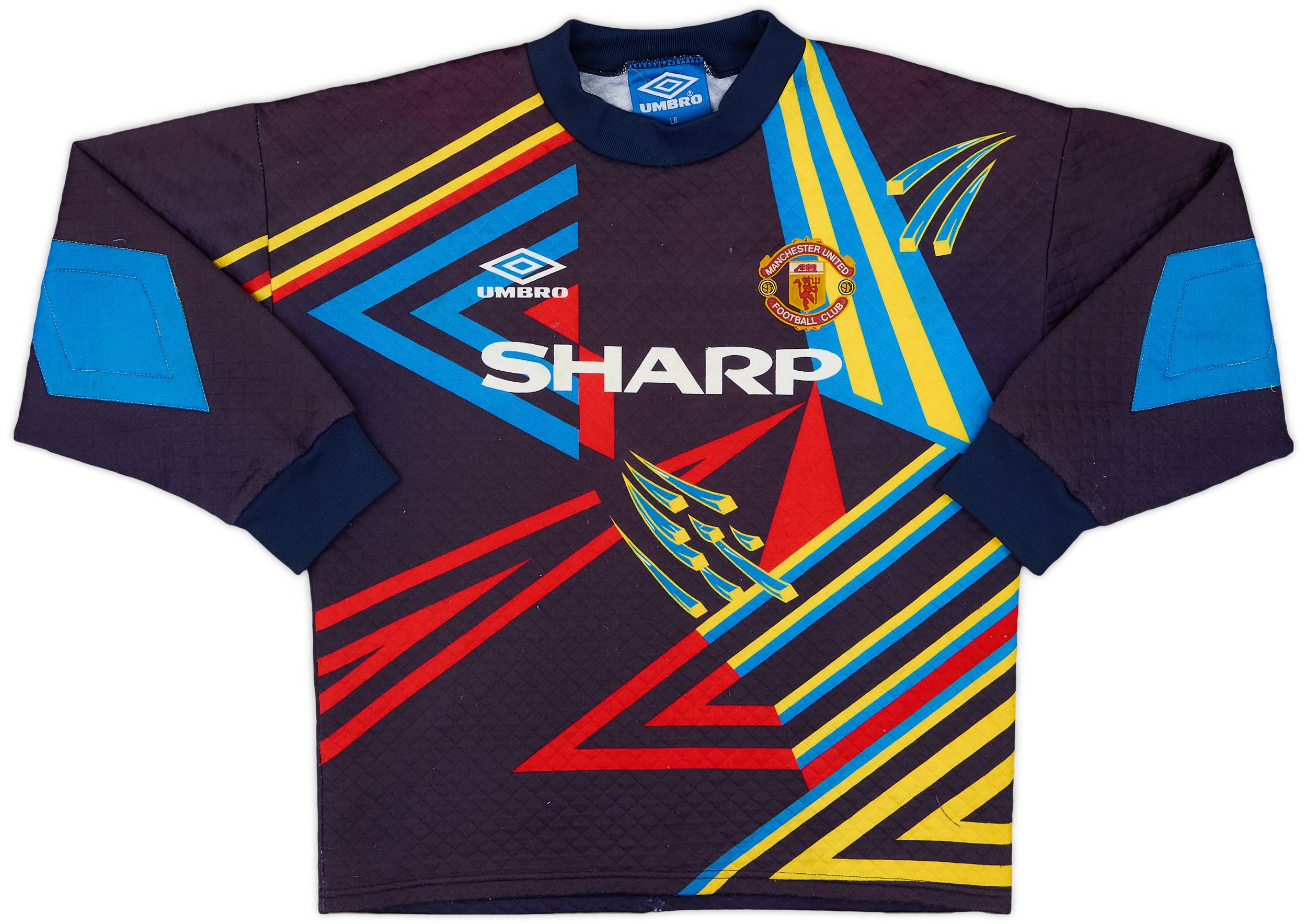 1992-93 Manchester United GK Shirt #1 - 6/10 - (L.Boys)