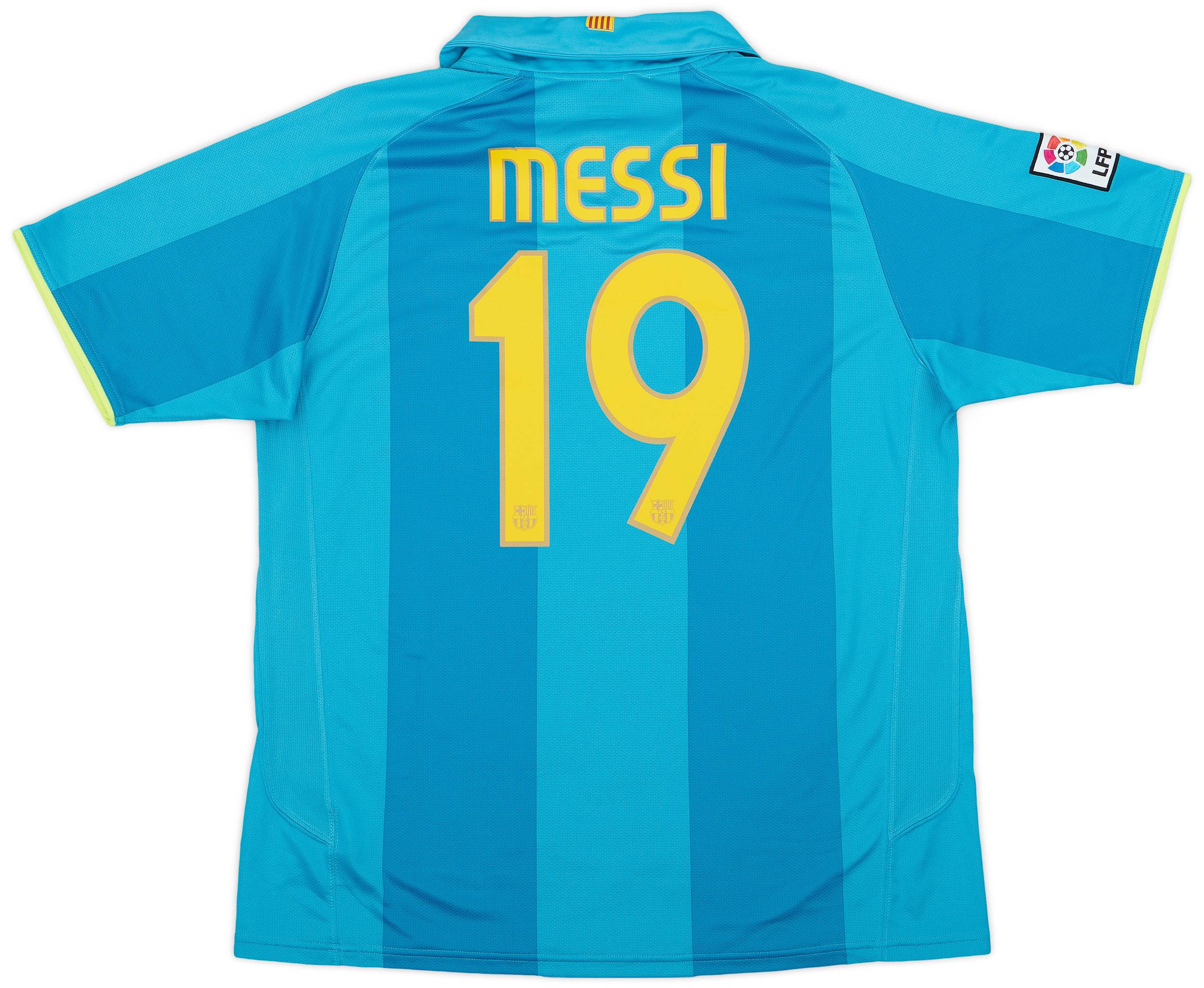 2007-09 Barcelona Away Shirt Messi #19 - 9/10 - (XL)