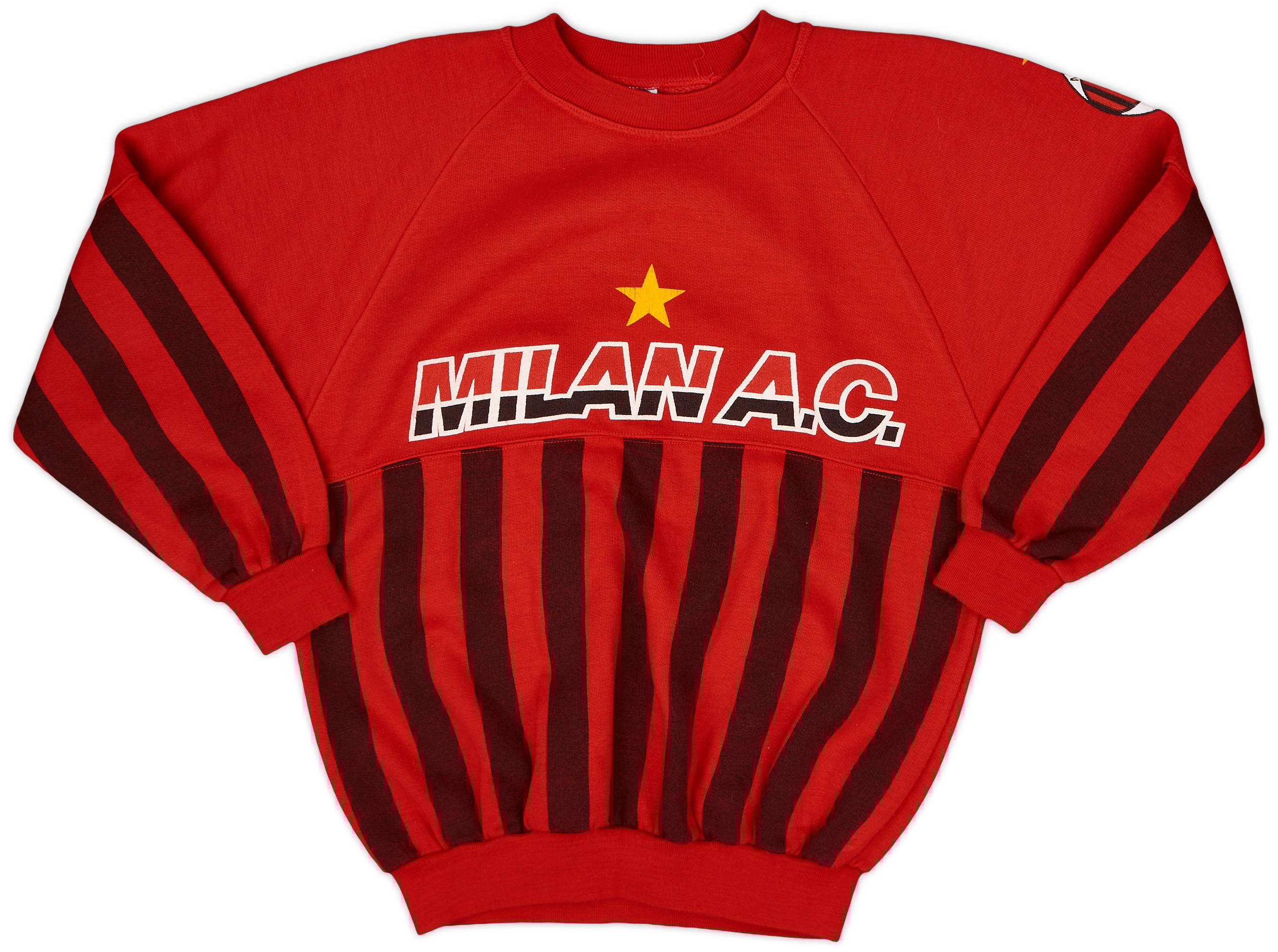 1990-91 AC Milan Le Felpe Dei Grandi Club Sweat Top - 8/10 - (S)
