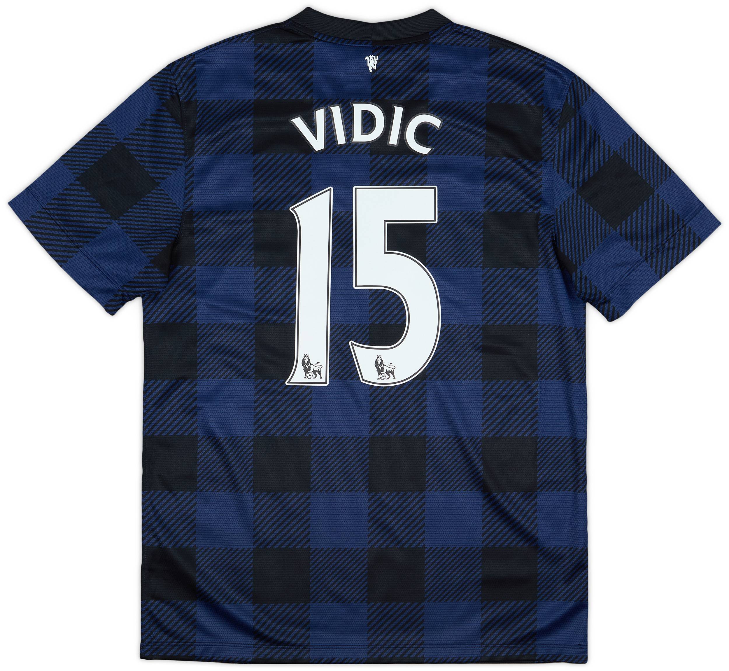 2013-14 Manchester United Away Shirt Vidic #15 - 9/10 - (M)