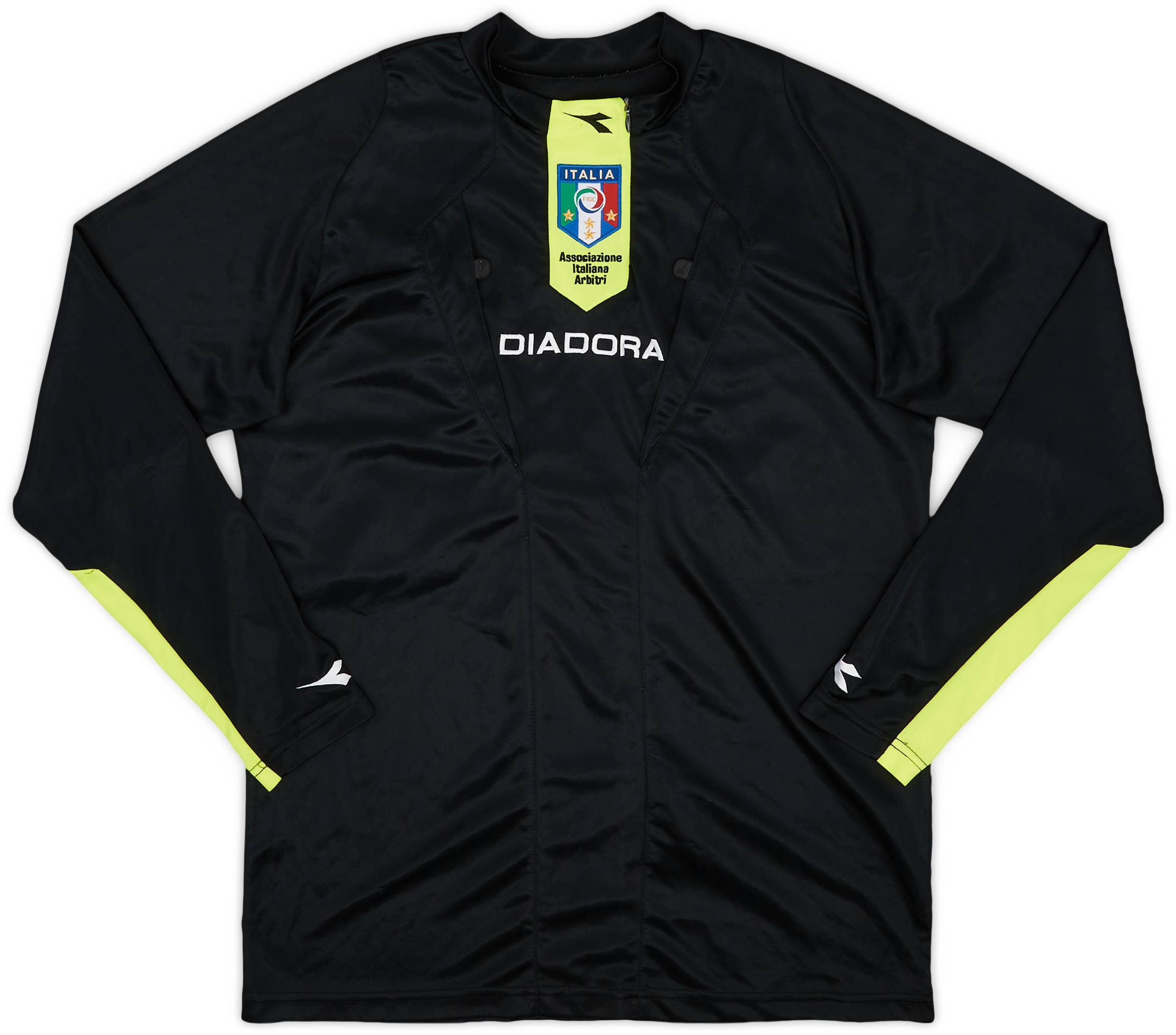 2009-10 Italy Diadora Referee L/S Shirt - 8/10 - (M/L)