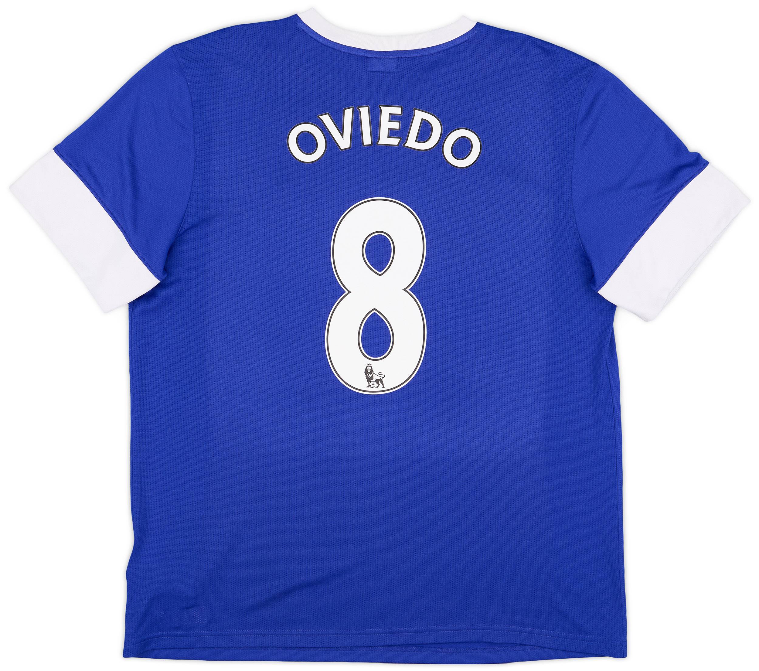2012-13 Everton Home Shirt Oviedo #8 - 9/10 - (XL)