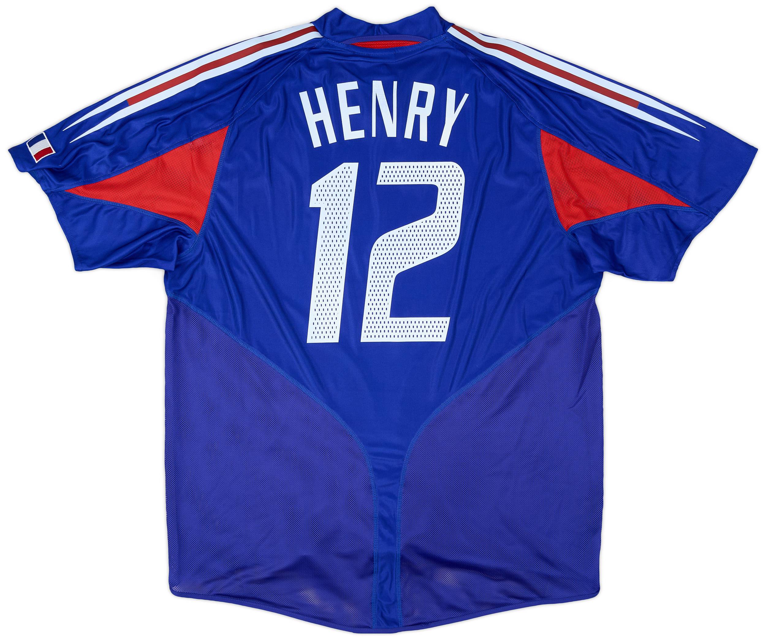 2004-06 France Home Shirt Henry #12 (L)