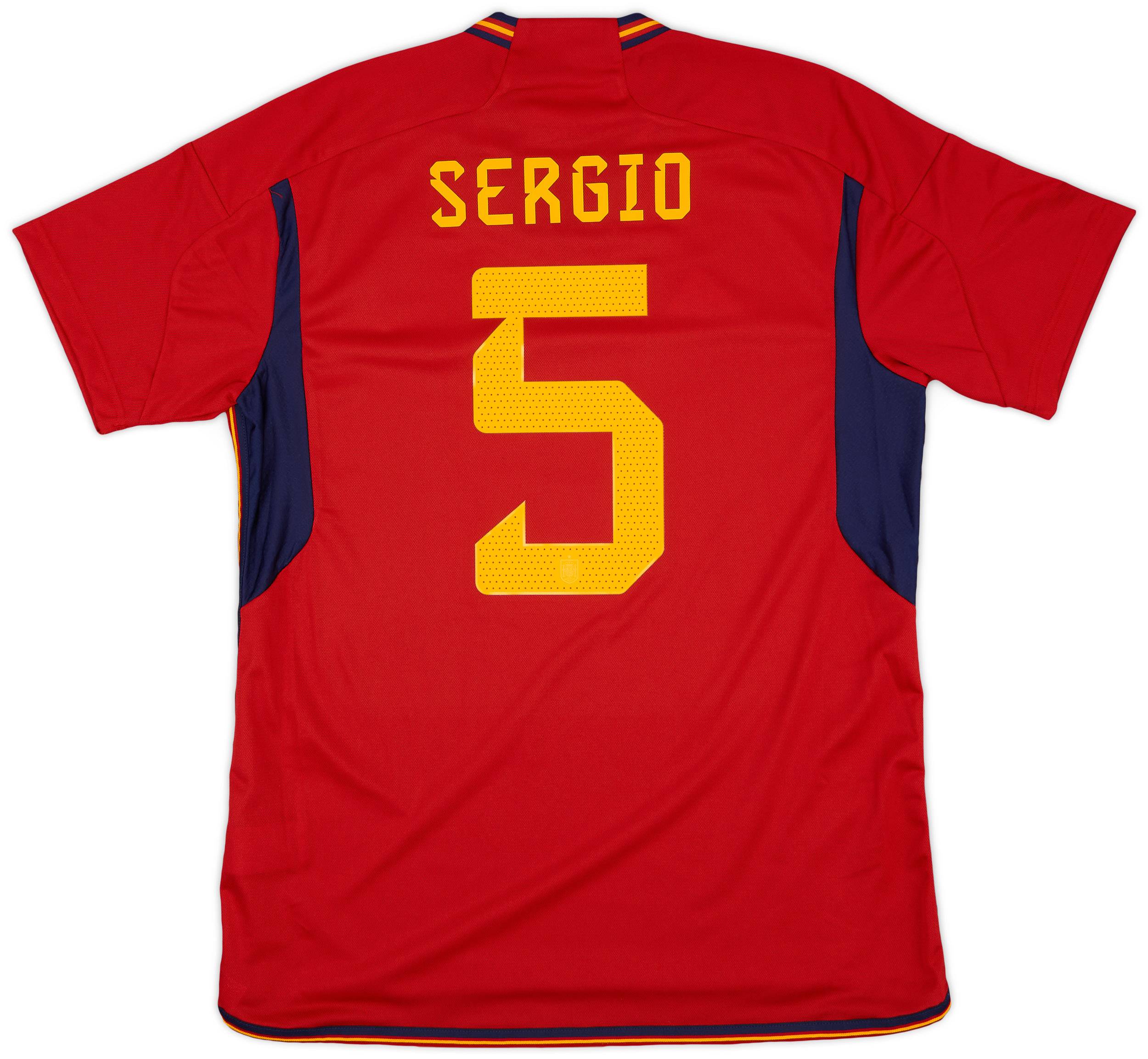 2022-23 Spain Home Shirt Sergio #5 (L)
