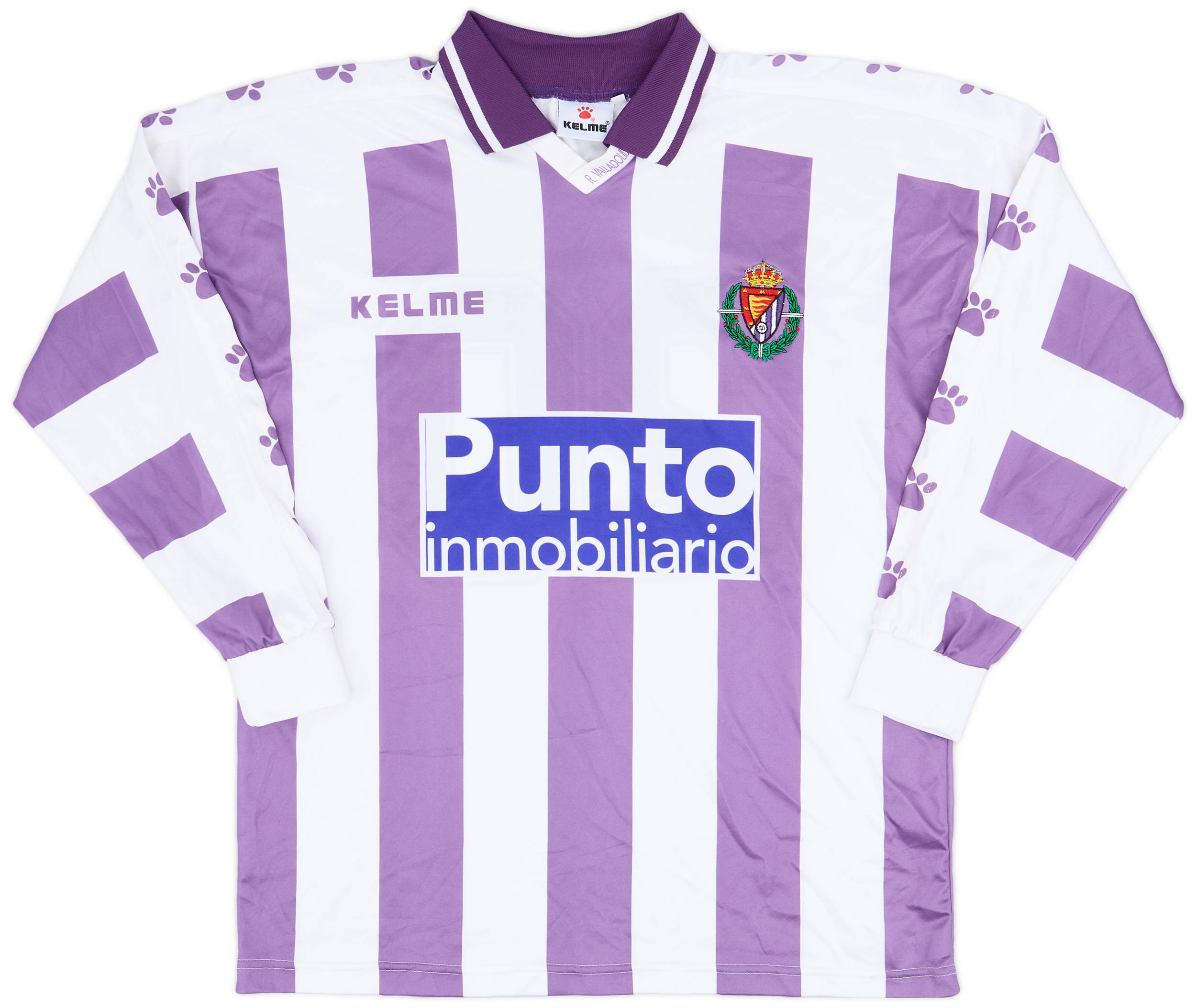 1996-97 Real Valladolid Home L/S Shirt #20 - 9/10 - (L)