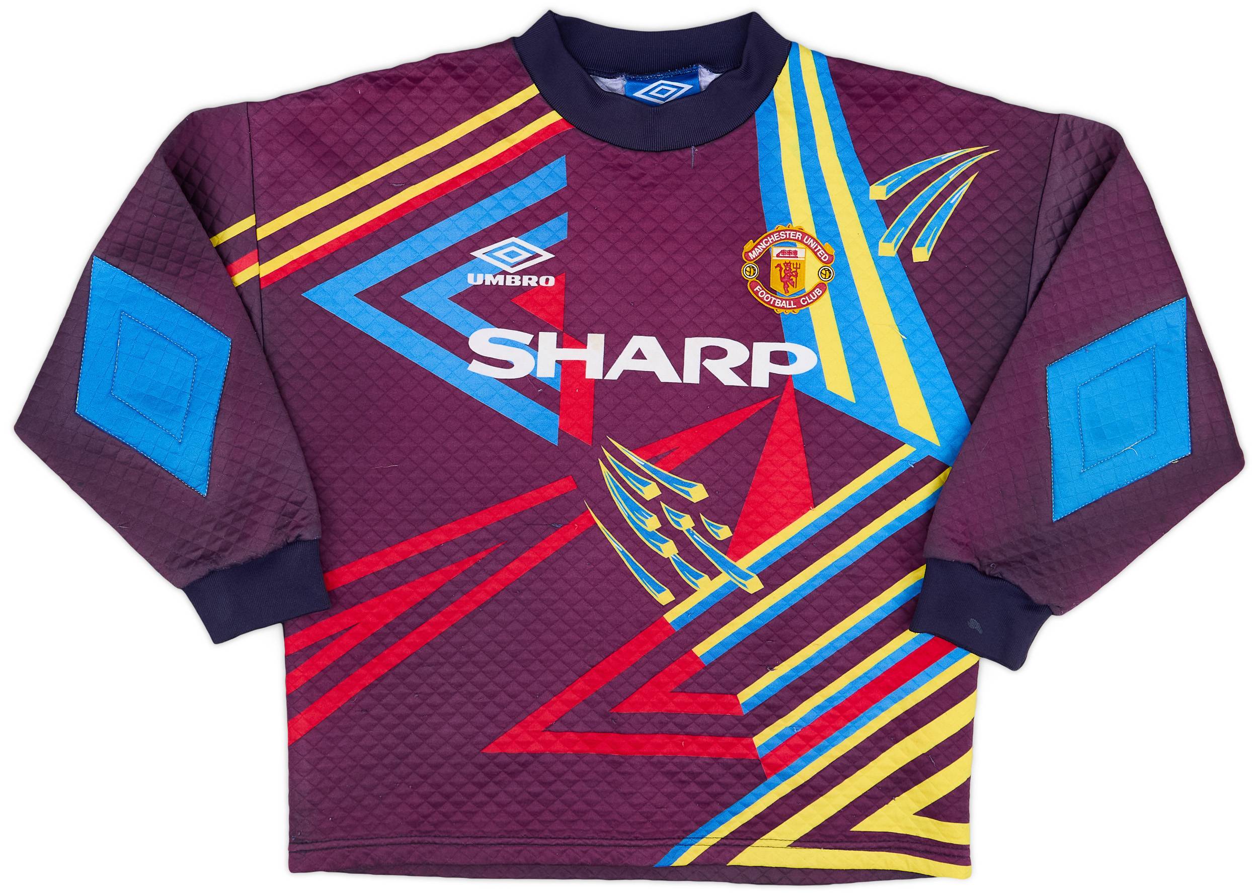 1992-93 Manchester United GK Shirt #1 - 8/10 - (L.Boys)