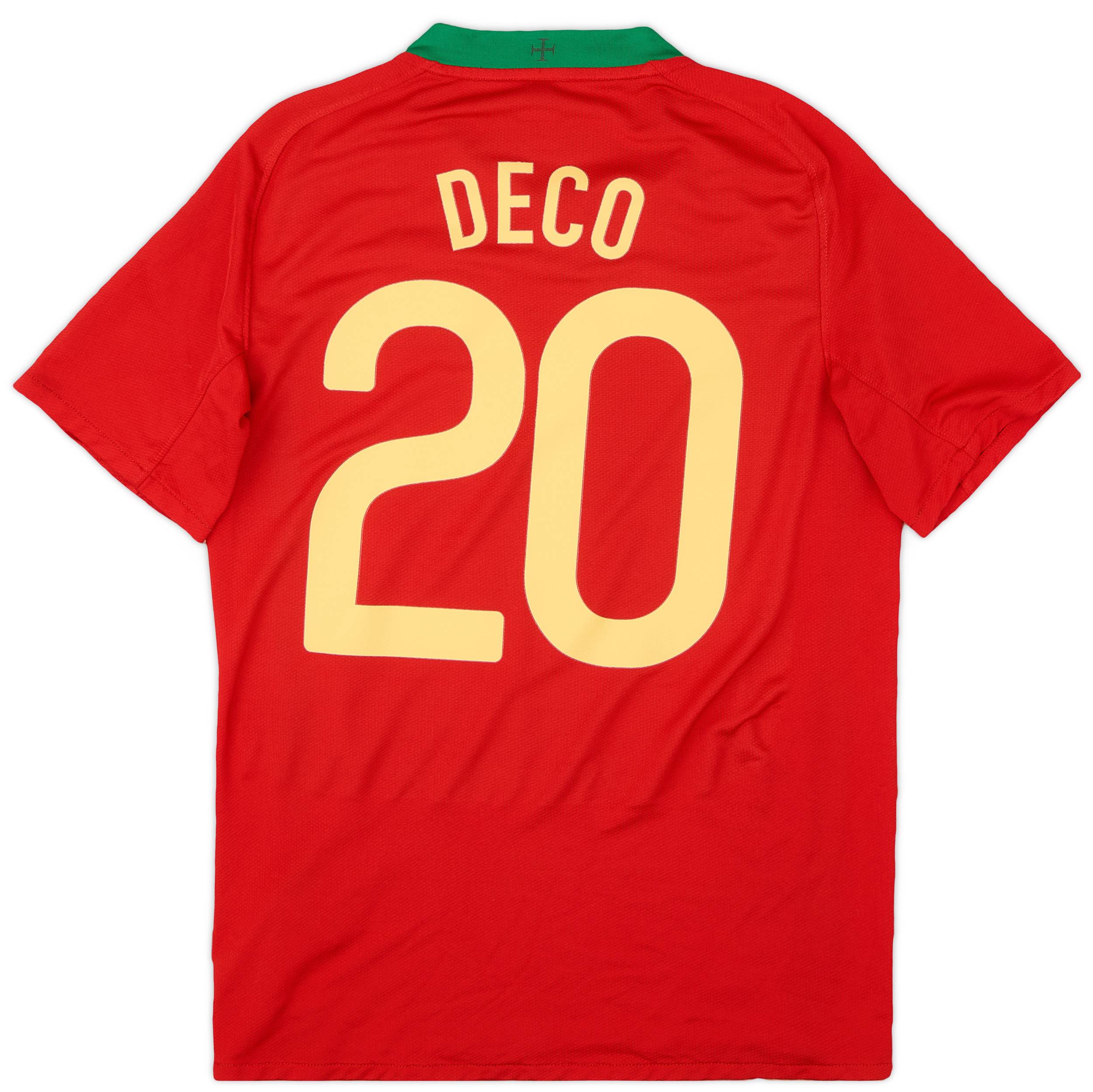 2008-10 Portugal Home Shirt Deco #20 - 9/10 - (S)