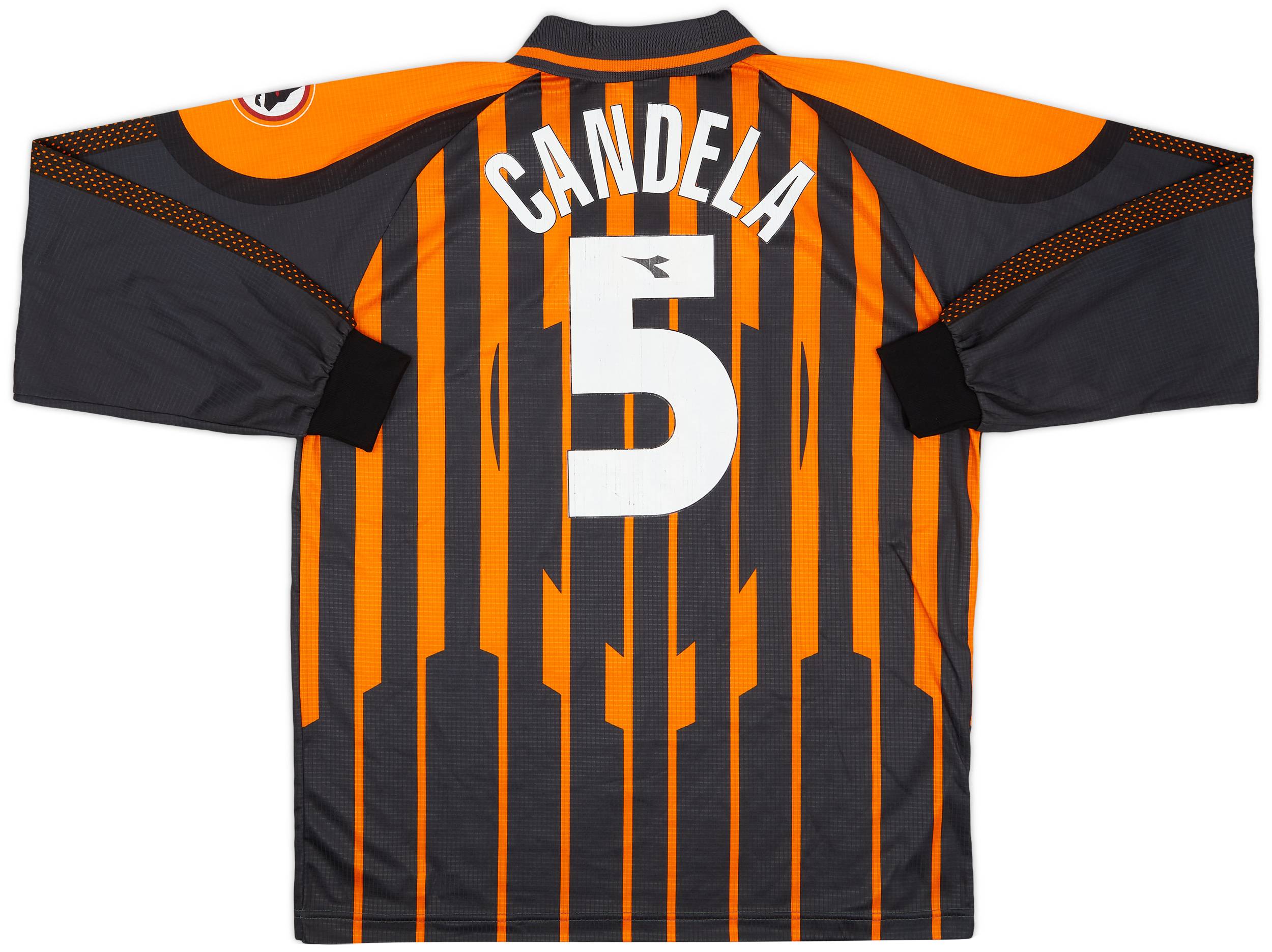 1997-98 Roma Player Issue Third L/S Shirt Candela #5