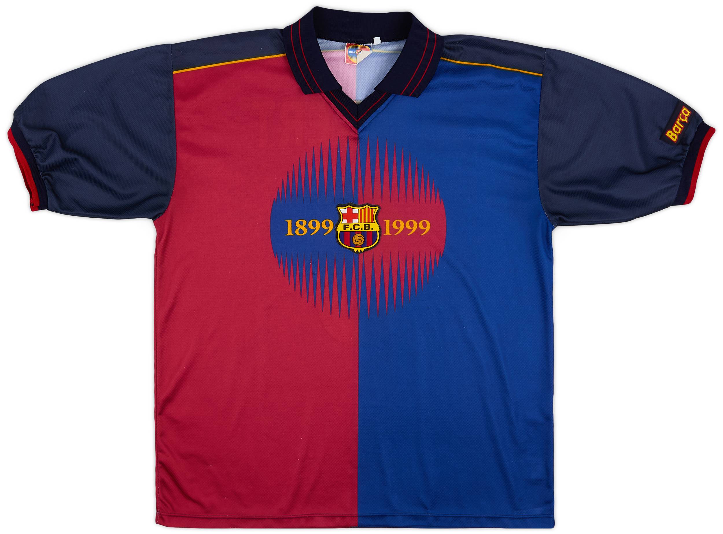 1999-00 Barcelona Centenary Fan Tee Kluivert #9 - 6/10 - (XL)