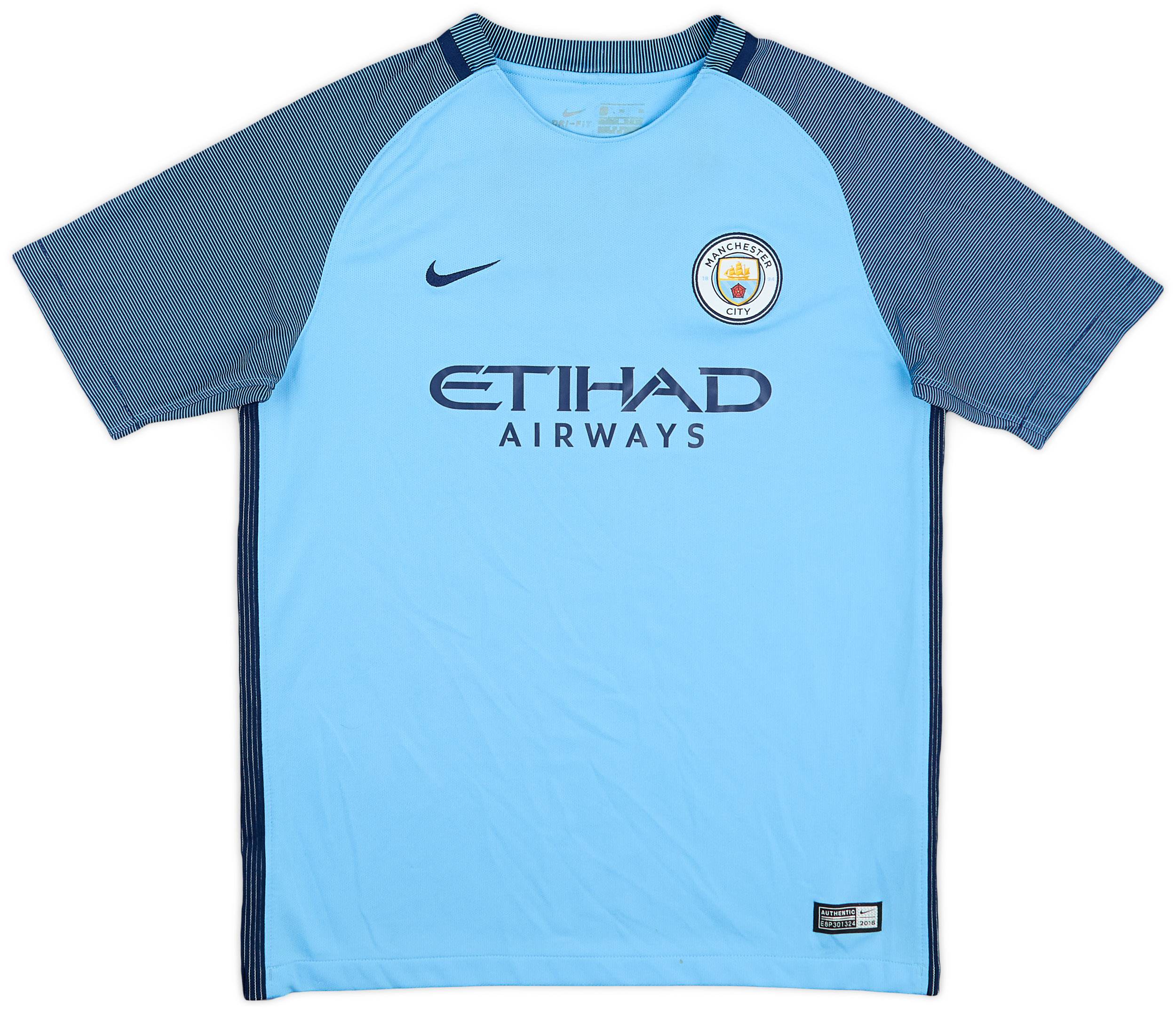 2016-17 Manchester City Home Shirt - 6/10 - (XL.Boys)