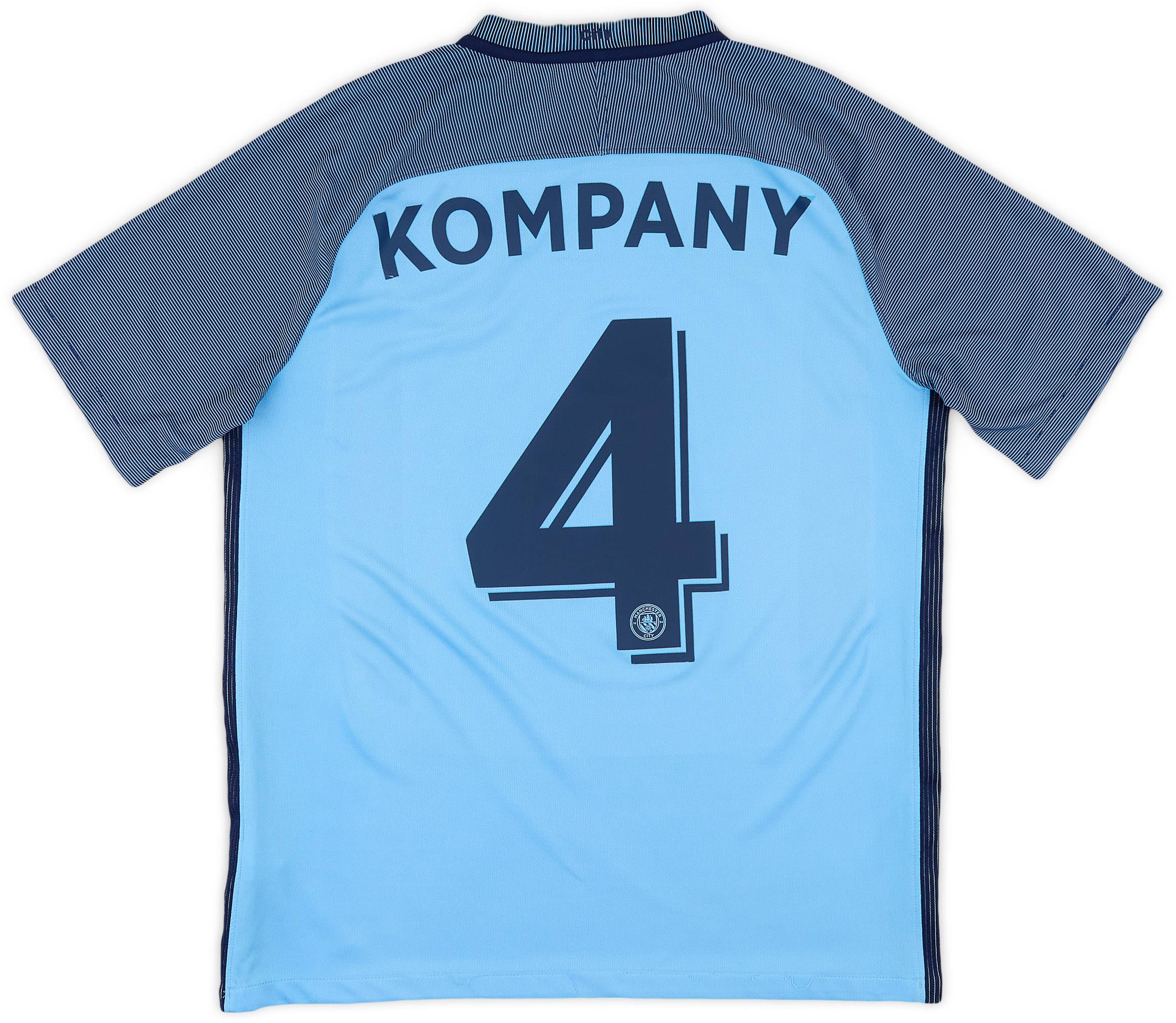 2016-17 Manchester City Home Shirt Kompany #4 - 8/10 - (M)