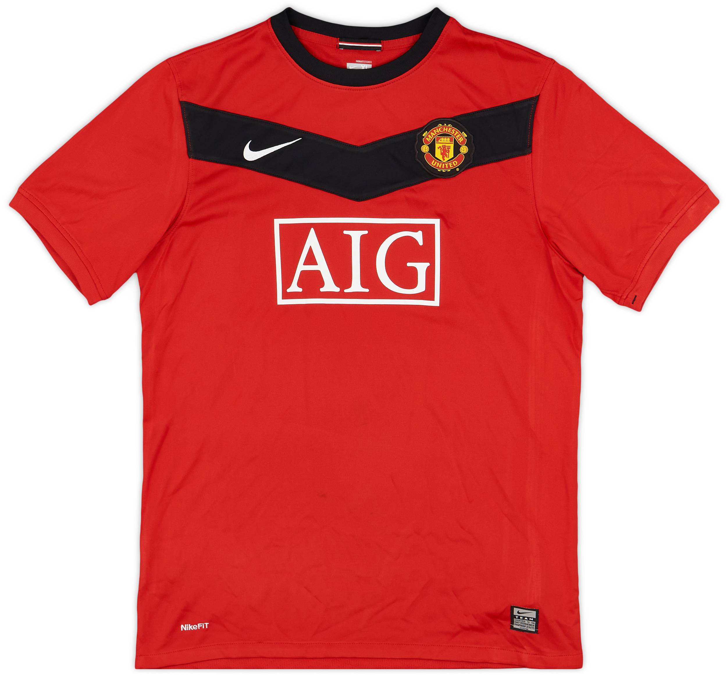2009-10 Manchester United Home Shirt - 8/10 - (XL.Boys)