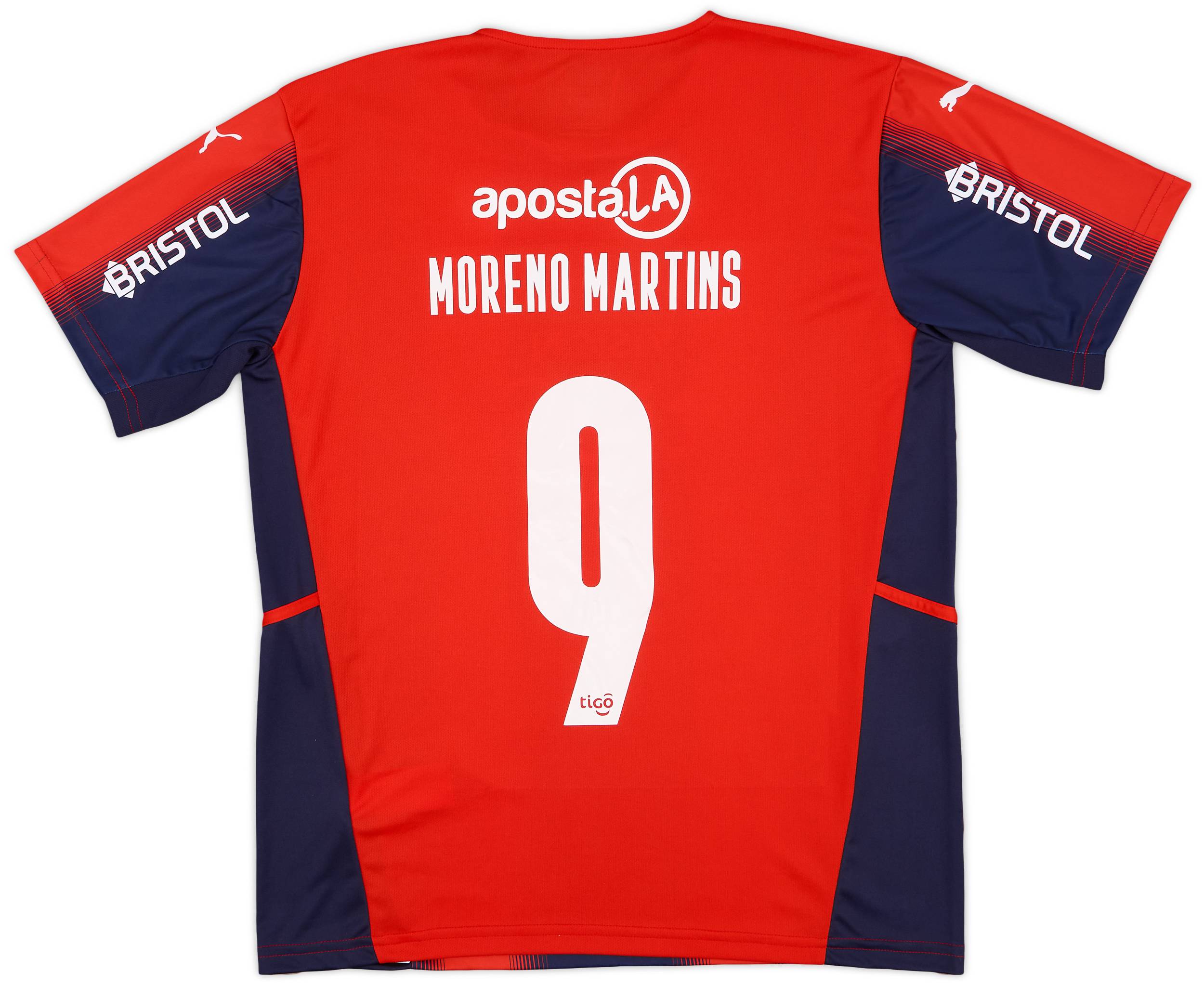 2022 Cerro Porteno Signed Home Shirt Moreno Martins #9 (L)