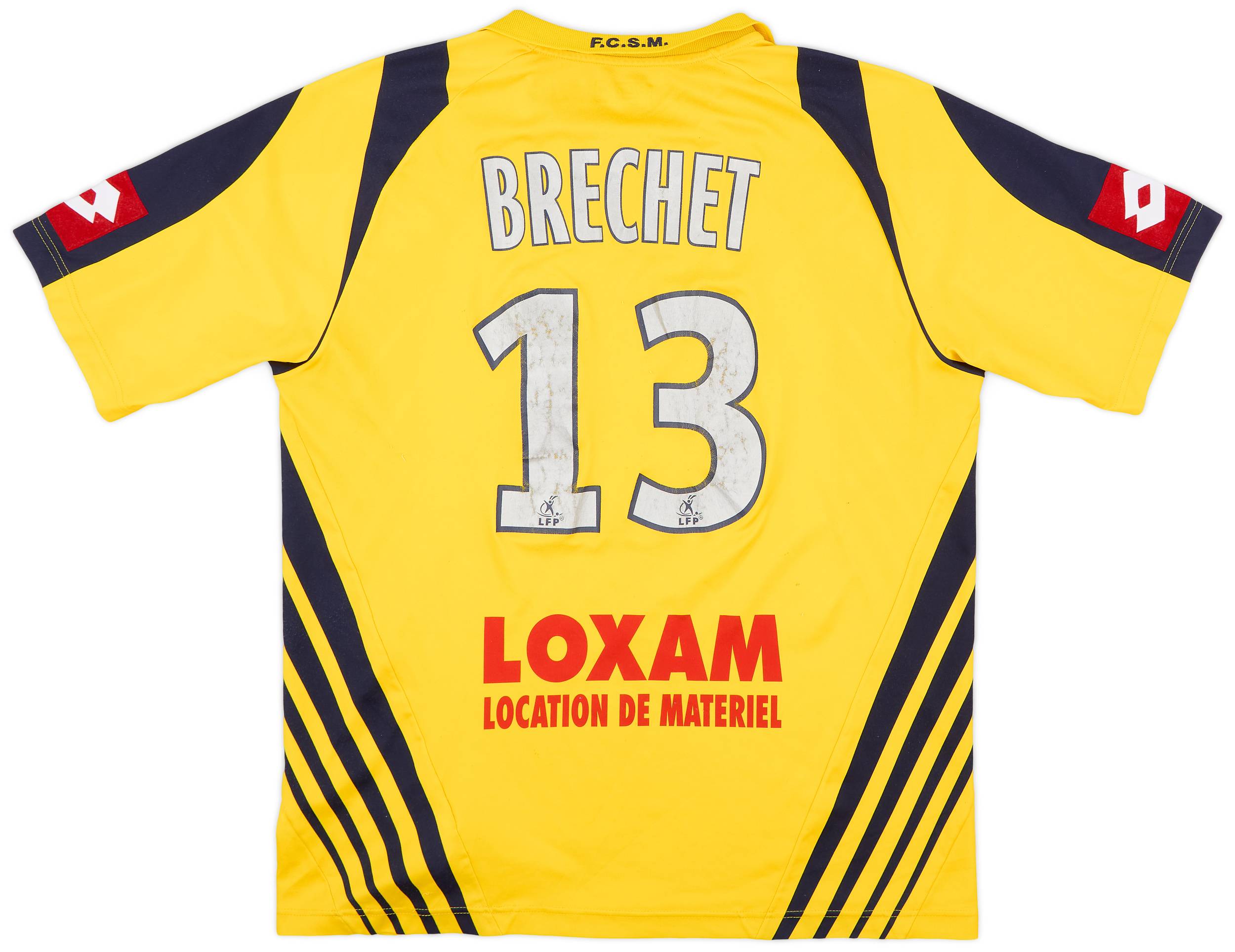 2007-08 Sochaux Home Shirt Brechet #13 - 5/10 - (XL)