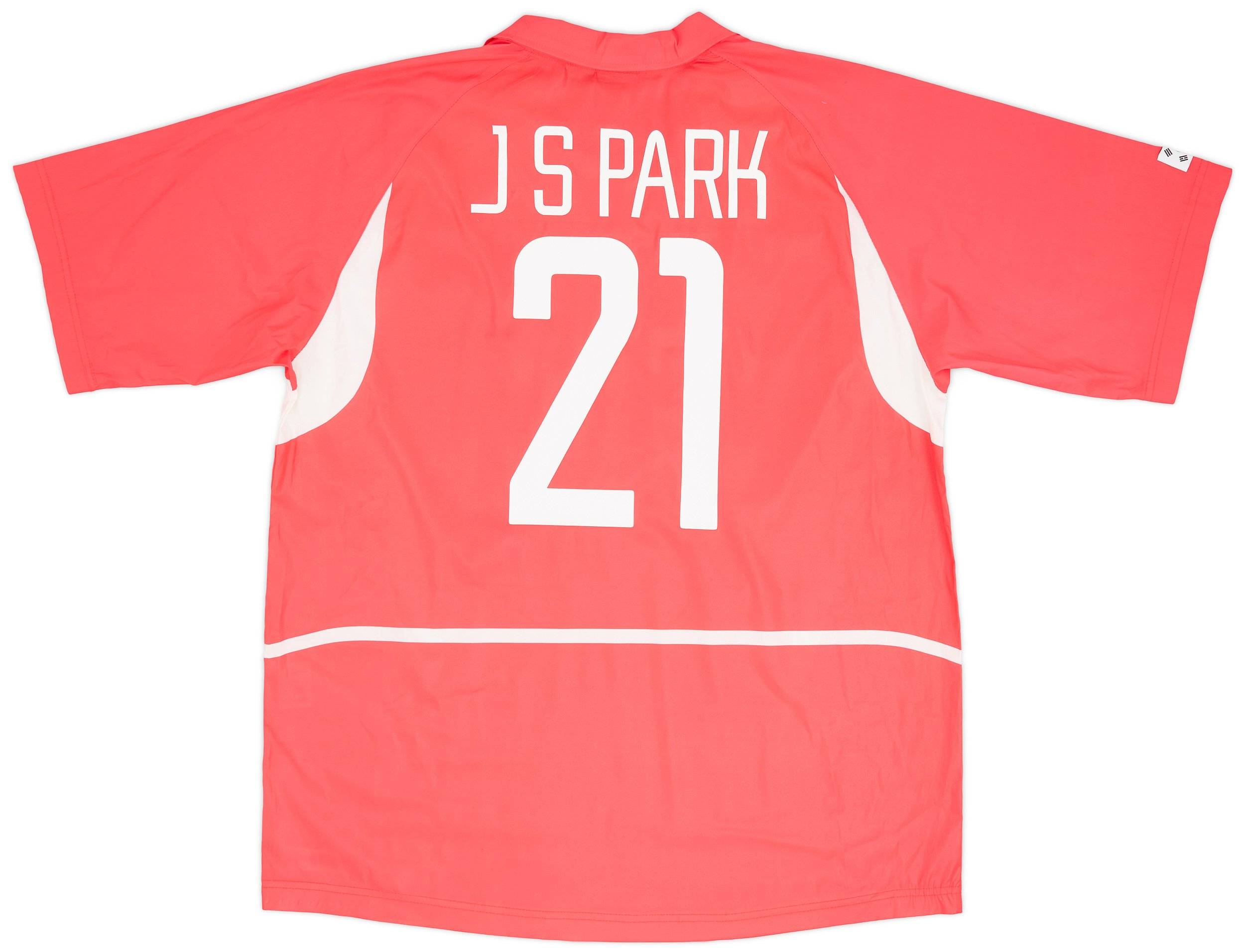 2002-03 South Korea Home Shirt J.S.Park #21 - 8/10 - (XXL)