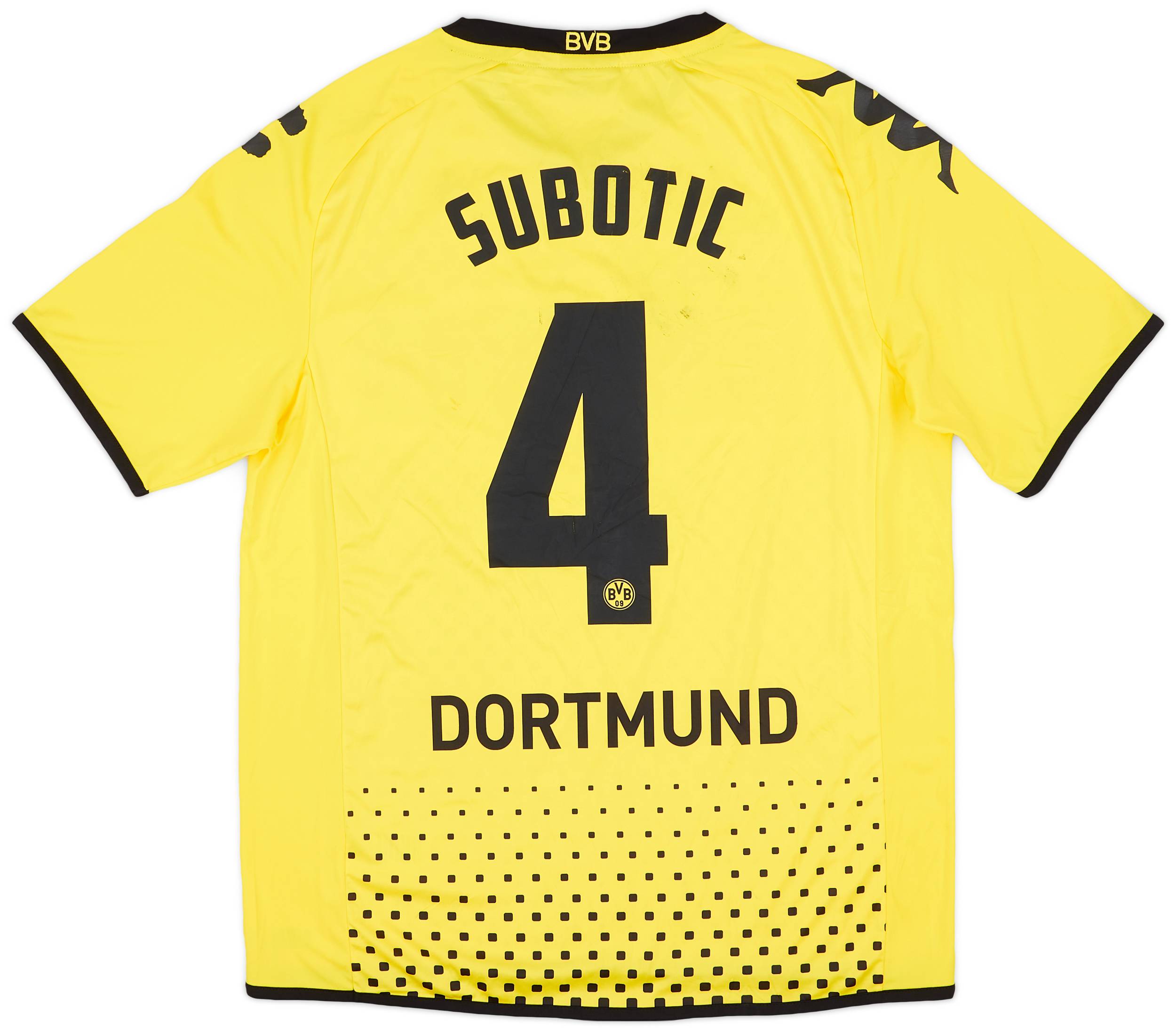 2011-12 Borussia Dortmund Home Shirt Subotic #4 - 6/10 - (XL)