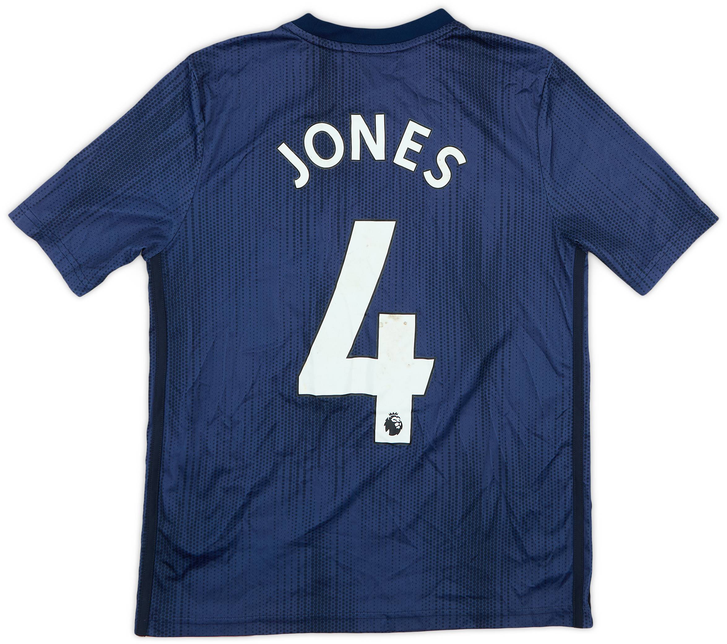 2018-19 Manchester United Third Shirt Jones #4 - 6/10 - (L.Boys)