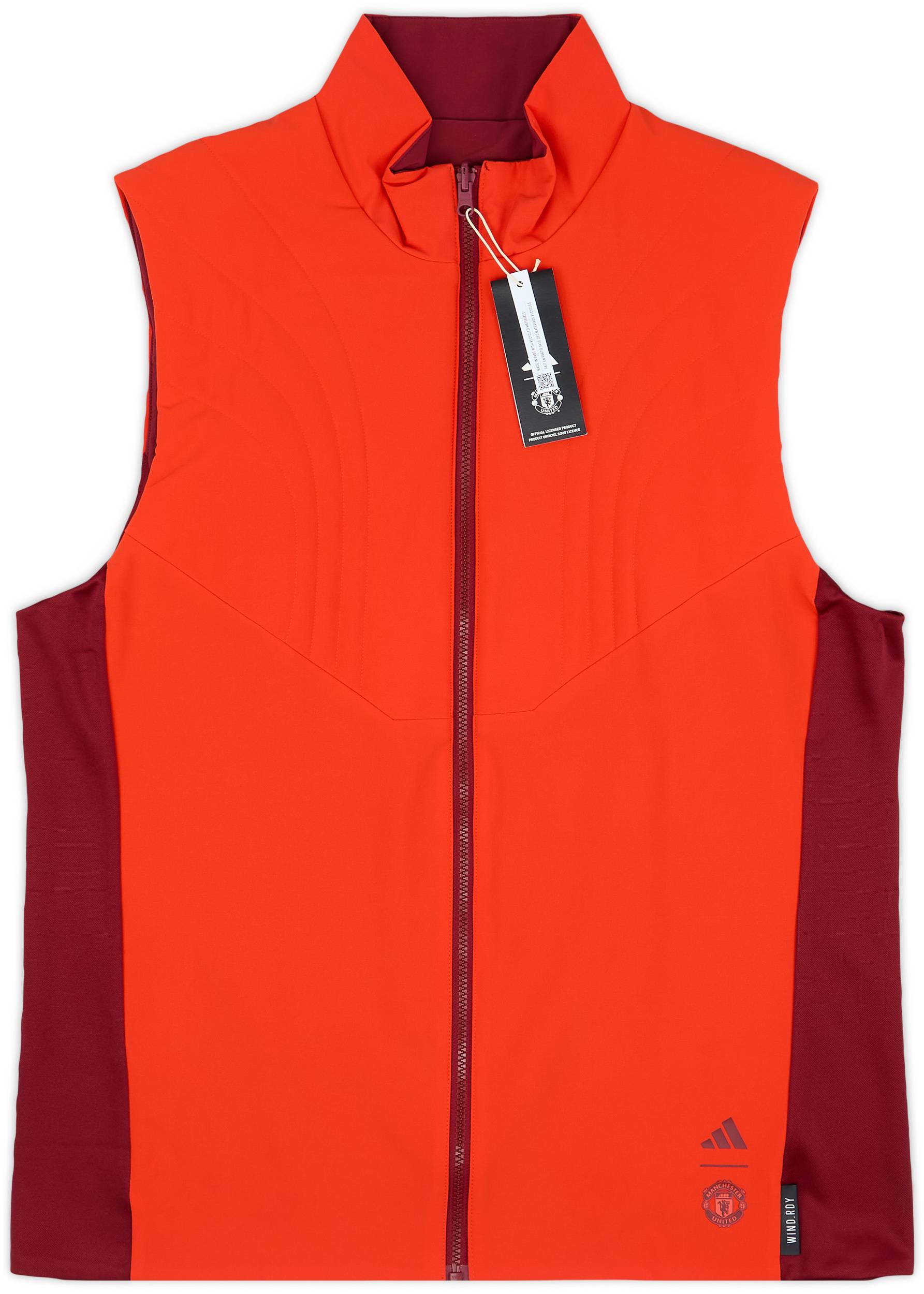 2023-24 Manchester United adidas Reversible Winter Vest (S)