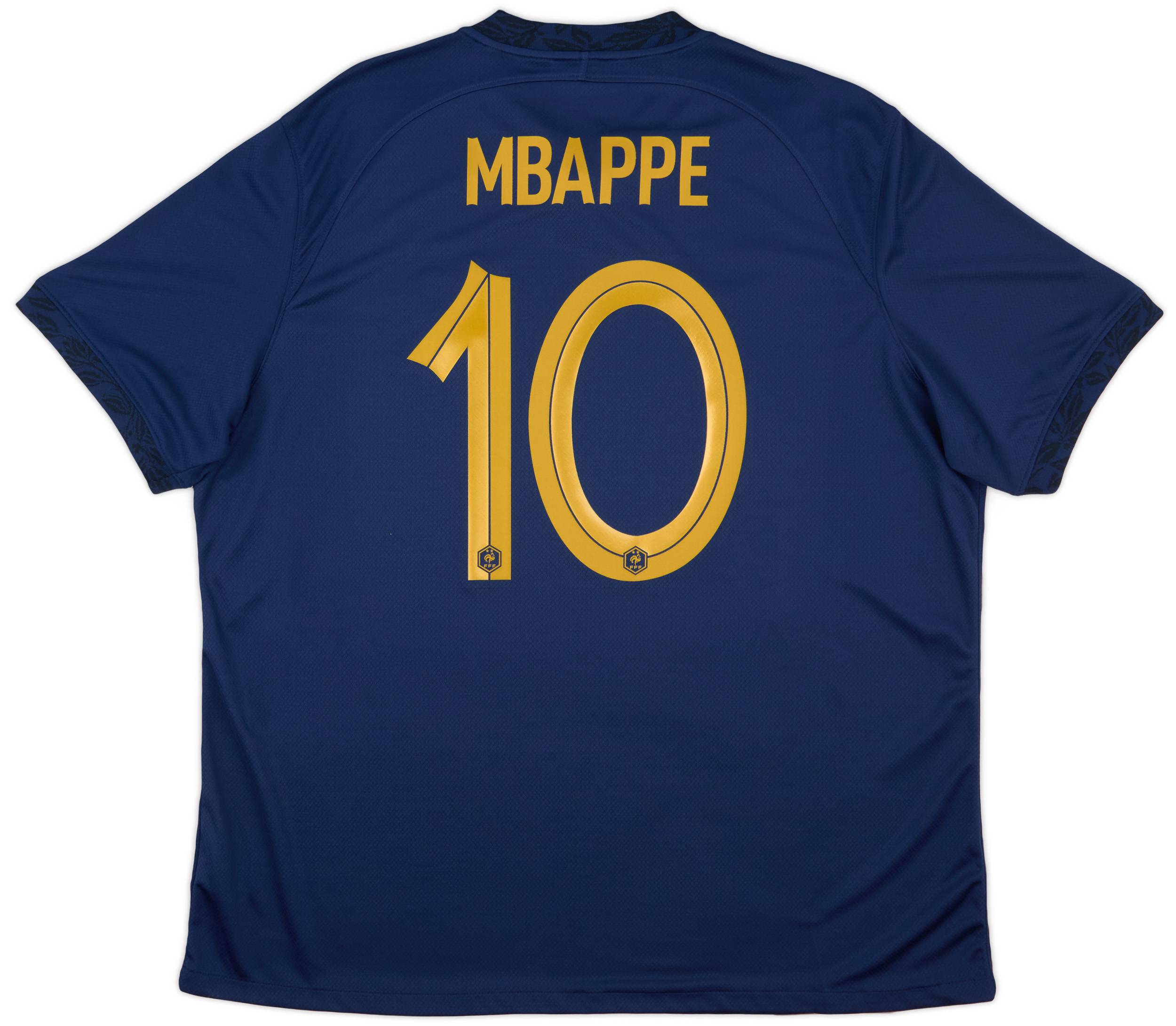 2022-23 France Home Shirt Mbappe #10 (XXL)